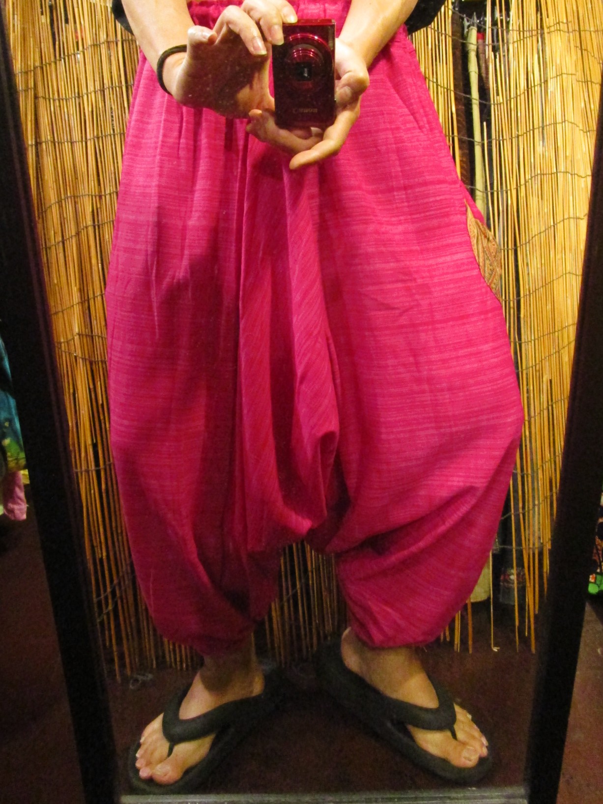 画像: パッチポケット付き＊コットン素材＊ふんわり＊サルエルパンツ