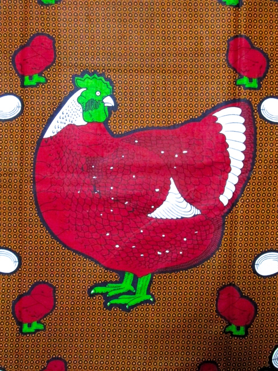 画像: アフリカンプリント生地 パーニュ