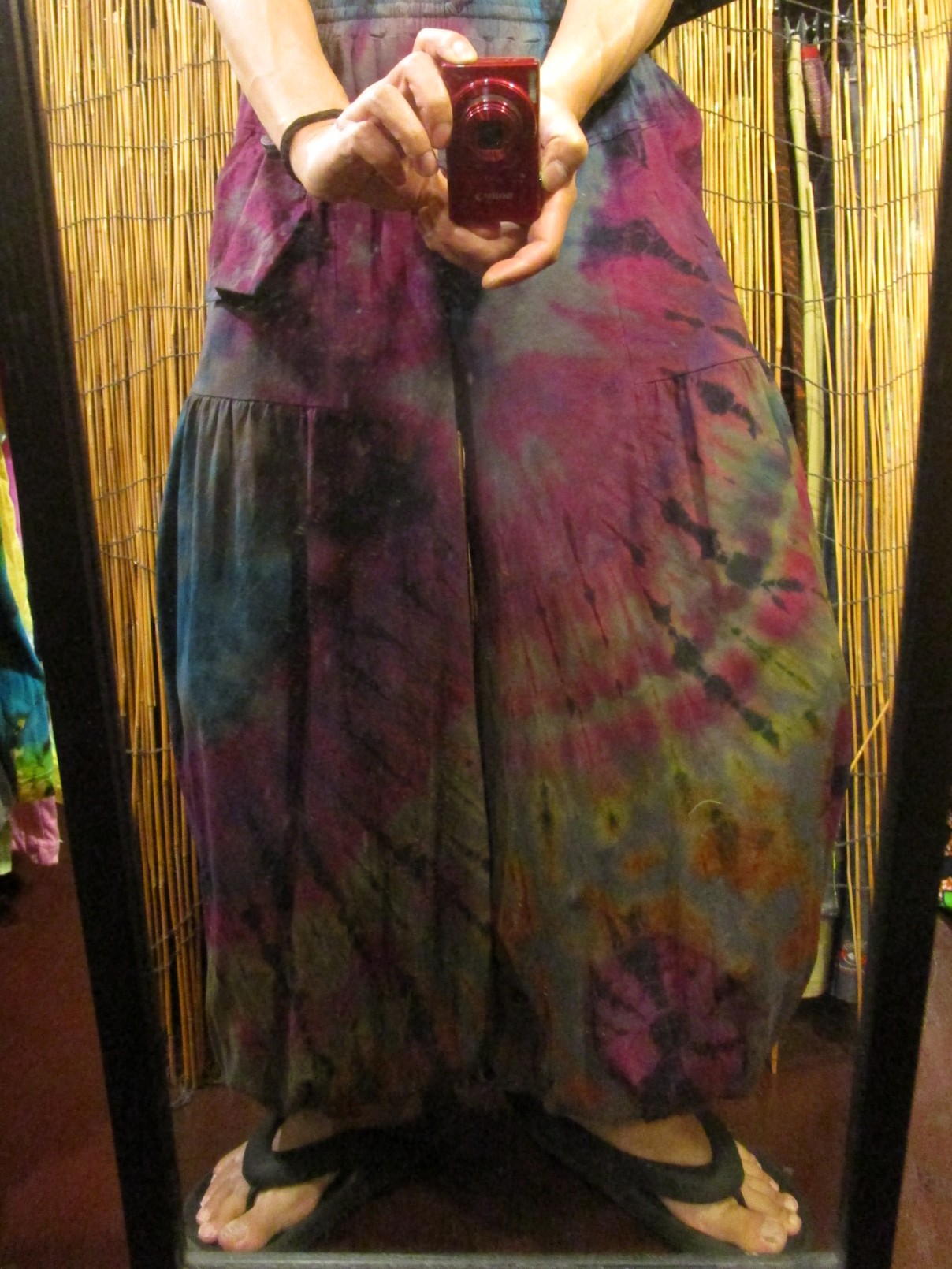 画像: タイダイ染め＊ストレッチコットン素材＊ゆったりシルエット＊アラジンパンツ