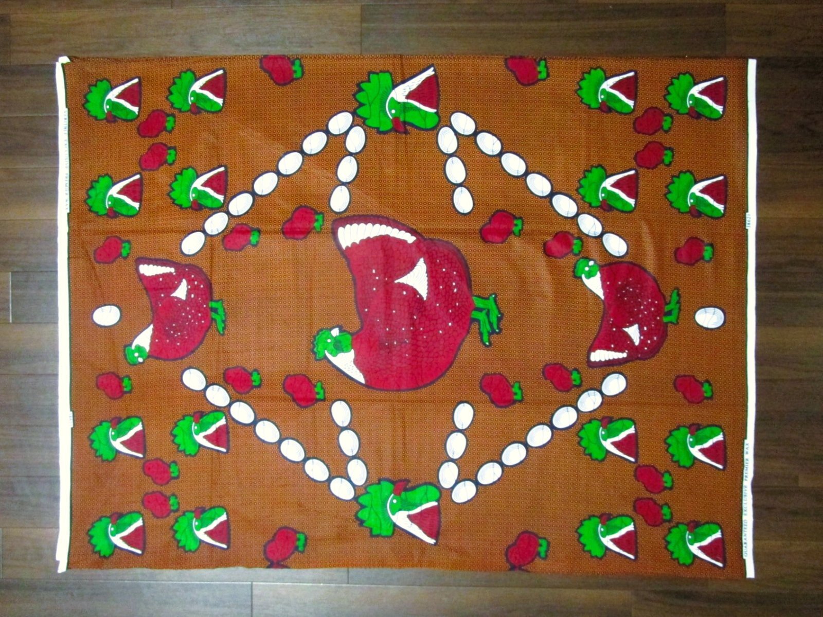 画像: アフリカンプリント生地 パーニュ