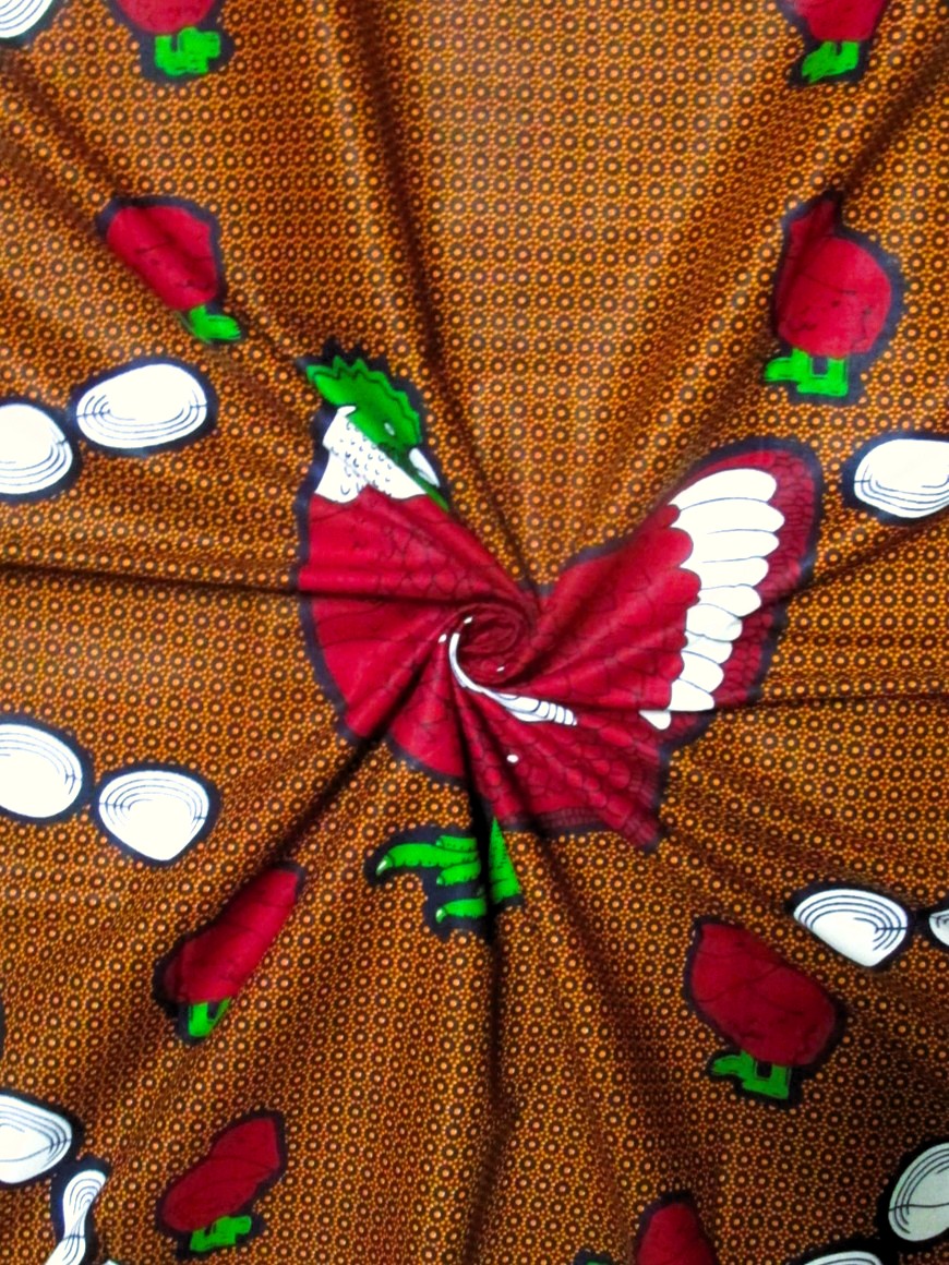 画像: アフリカンプリント生地 パーニュ