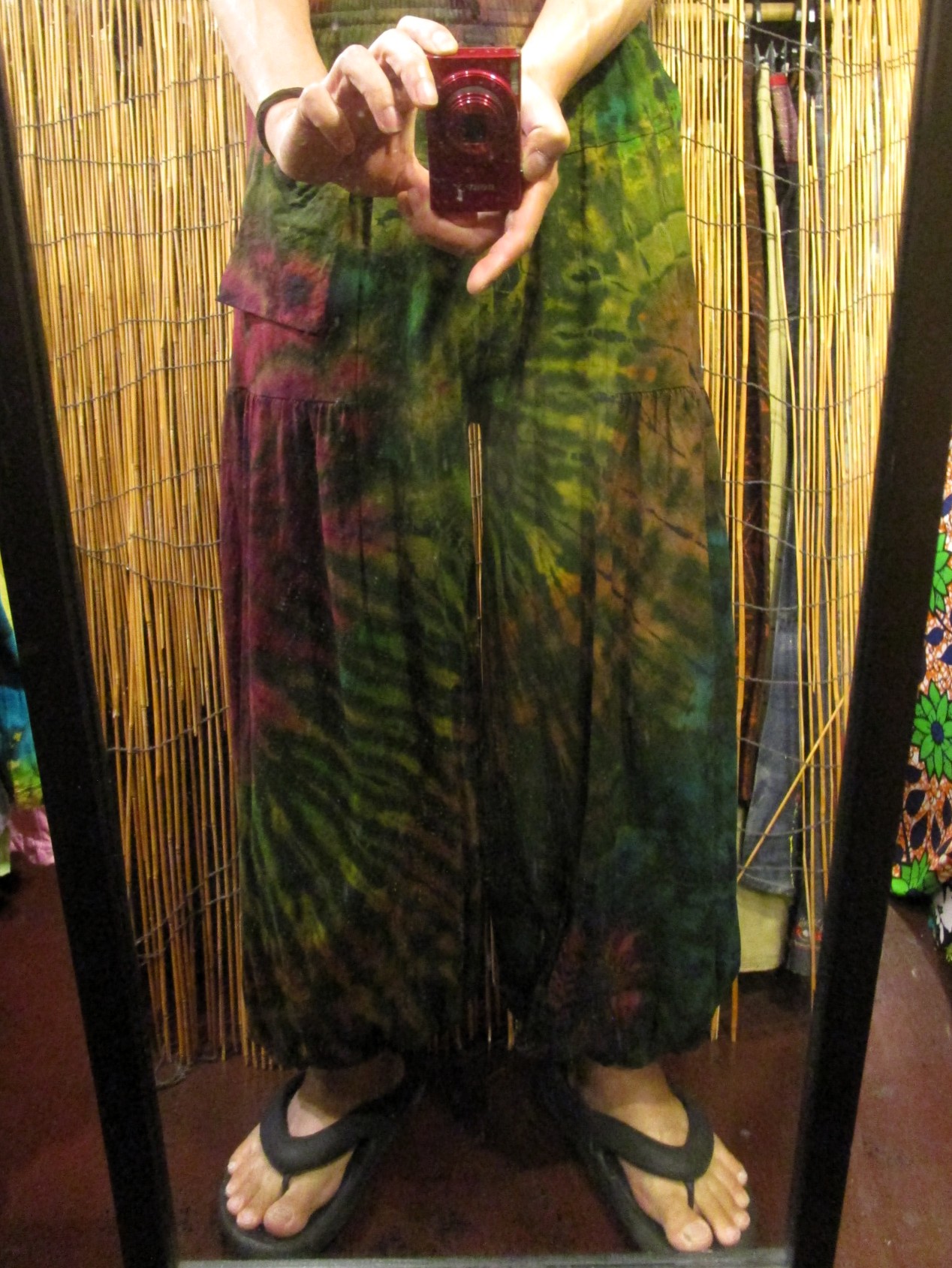 画像: タイダイ染め＊ストレッチコットン素材＊ゆったりシルエット＊アラジンパンツ