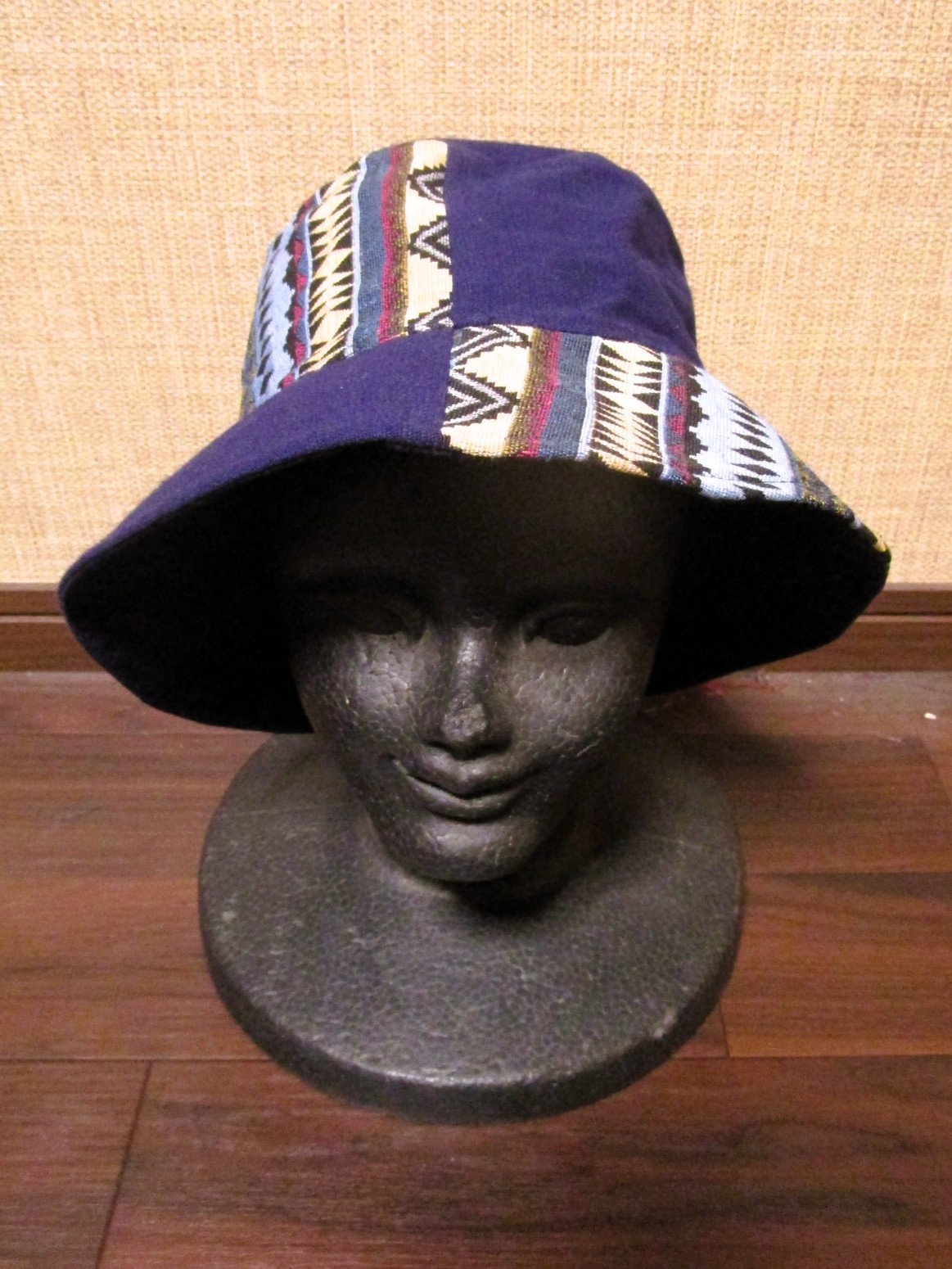 画像2: 織り柄＊コットン素材＊ハット帽子