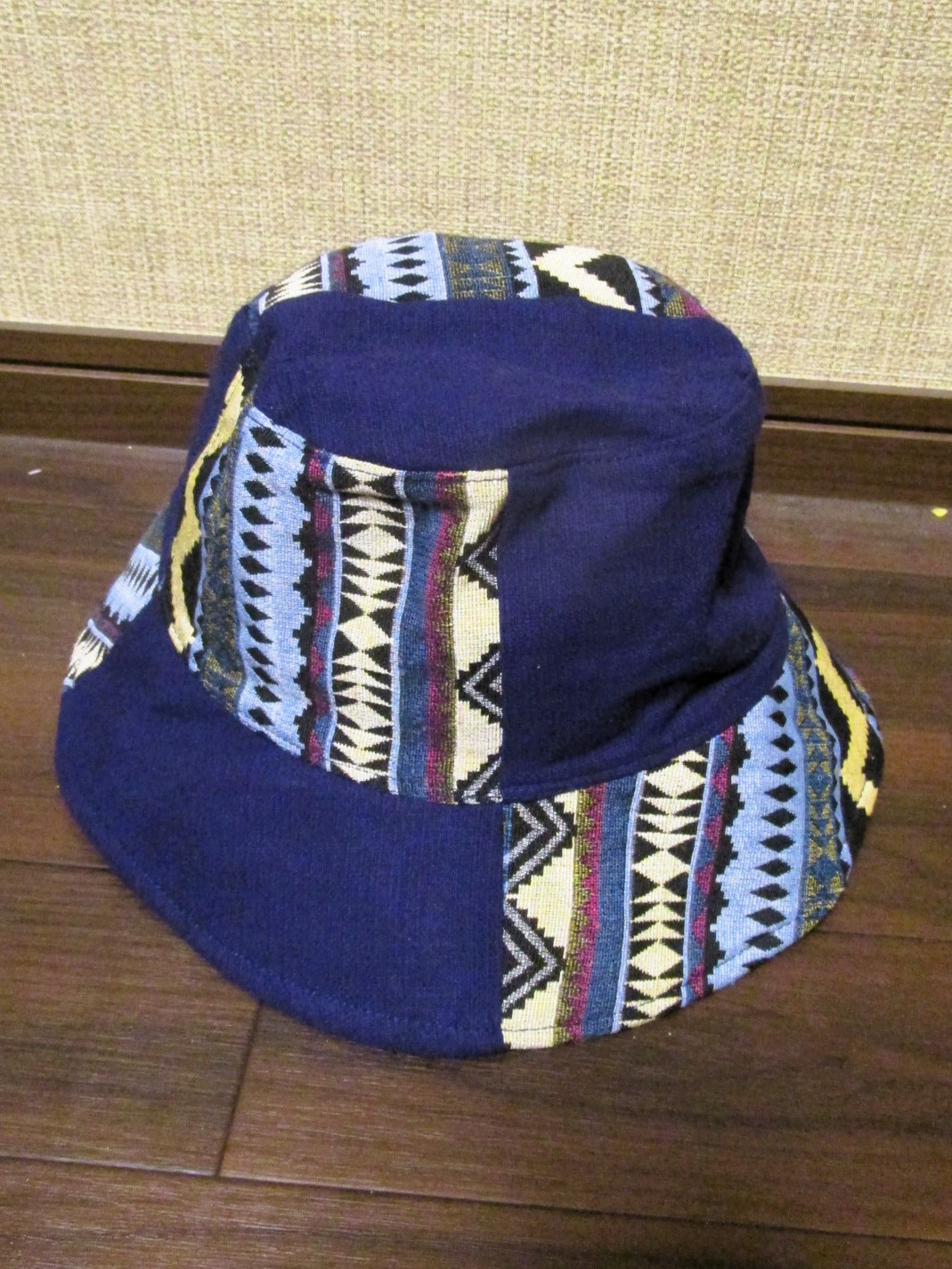 画像: 織り柄＊コットン素材＊ハット帽子