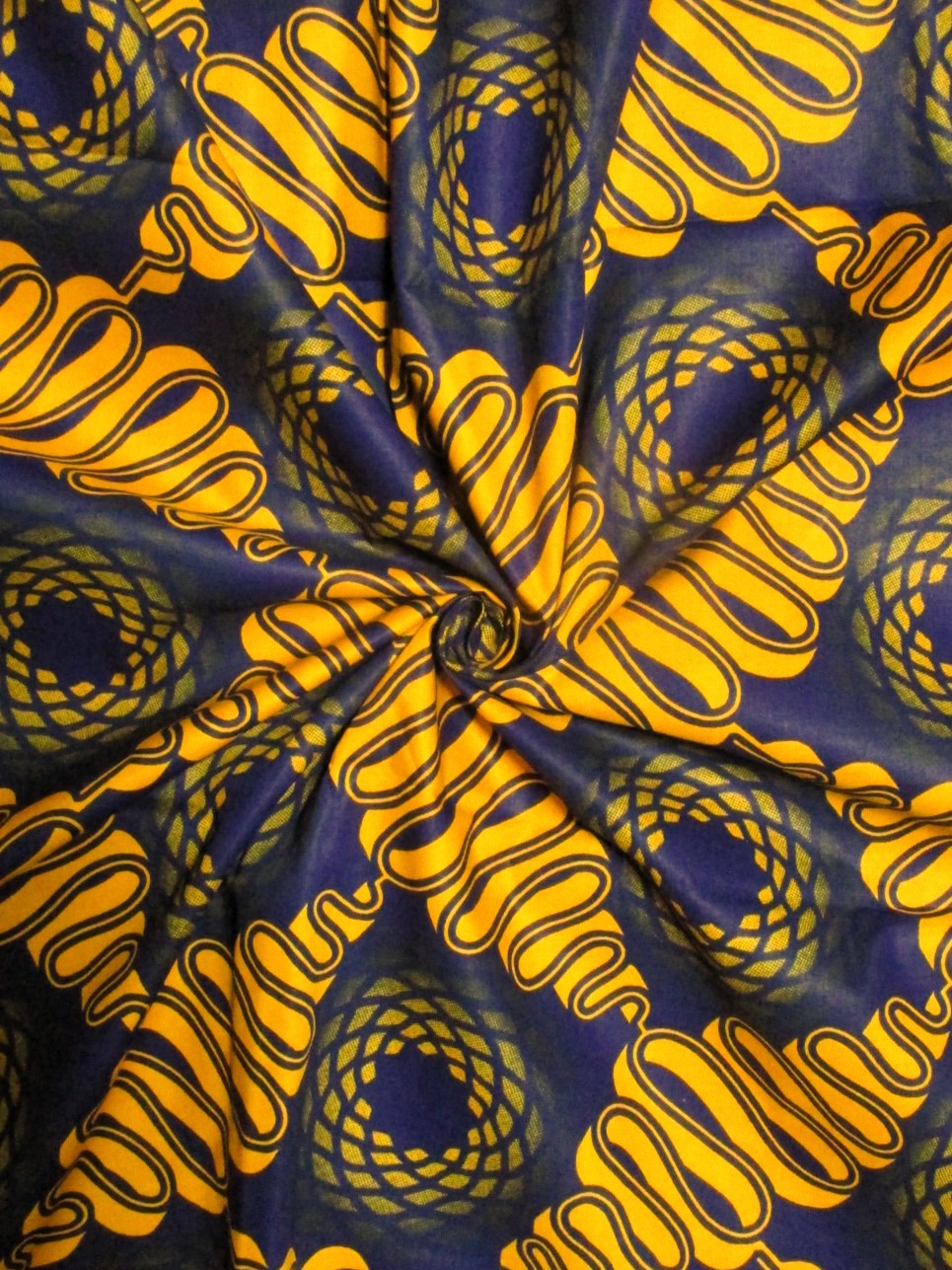 画像: アフリカンプリント生地 パーニュ