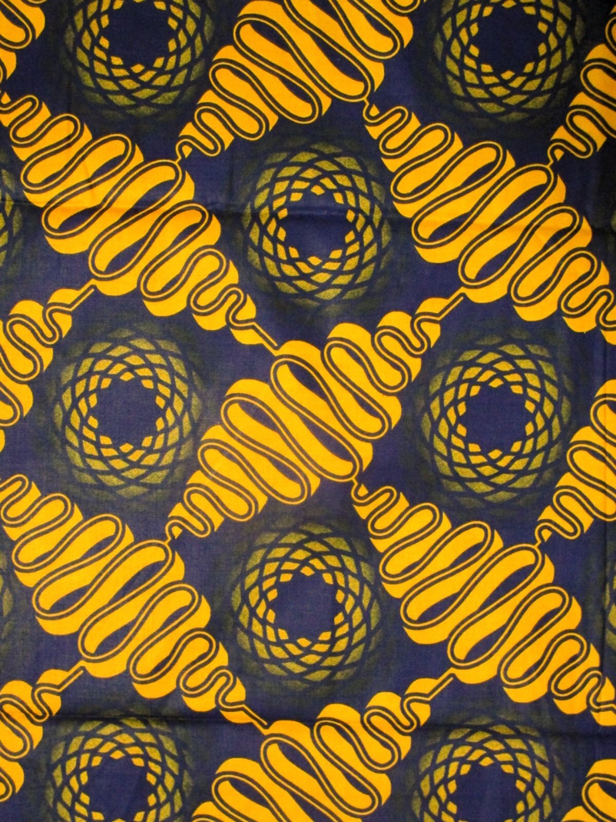 画像: アフリカンプリント生地 パーニュ