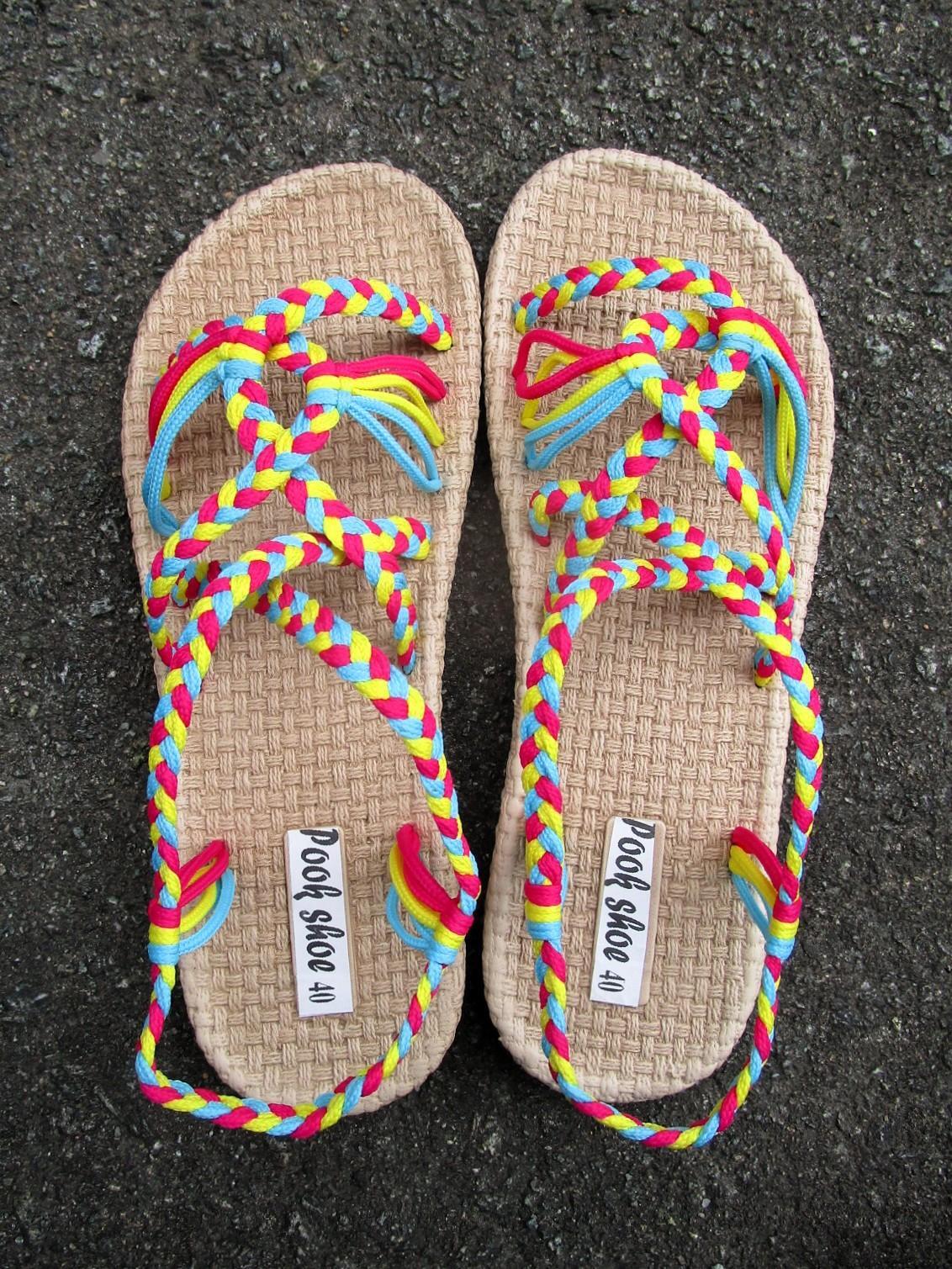 画像: 【２５・５ｃｍ〜２６ｃｍ】ソフトタイプ＊編み編み＊紐サンダル