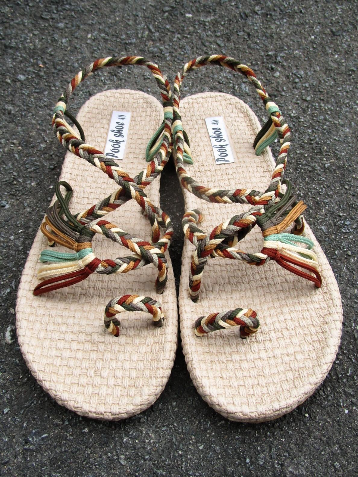 画像: 【２５・５ｃｍ〜２６ｃｍ】ソフトタイプ＊編み編み＊紐サンダル