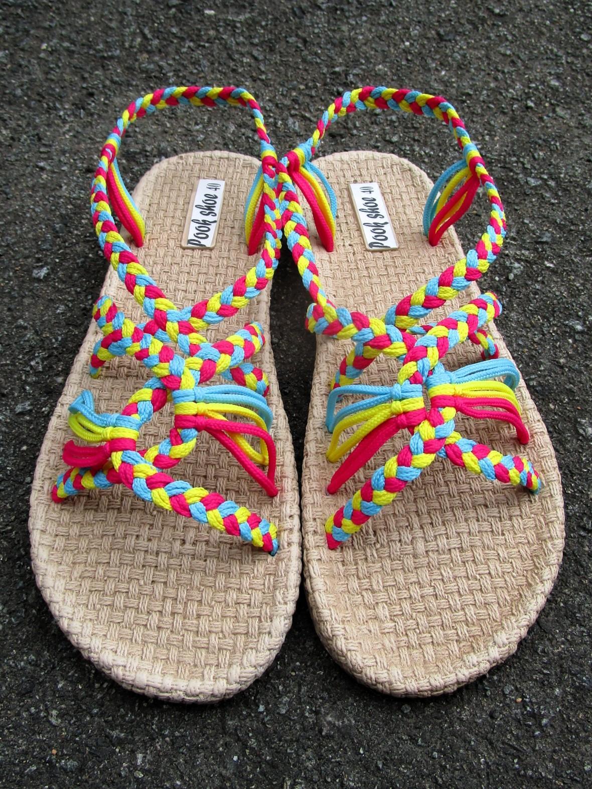 画像: 【２５・５ｃｍ〜２６ｃｍ】ソフトタイプ＊編み編み＊紐サンダル