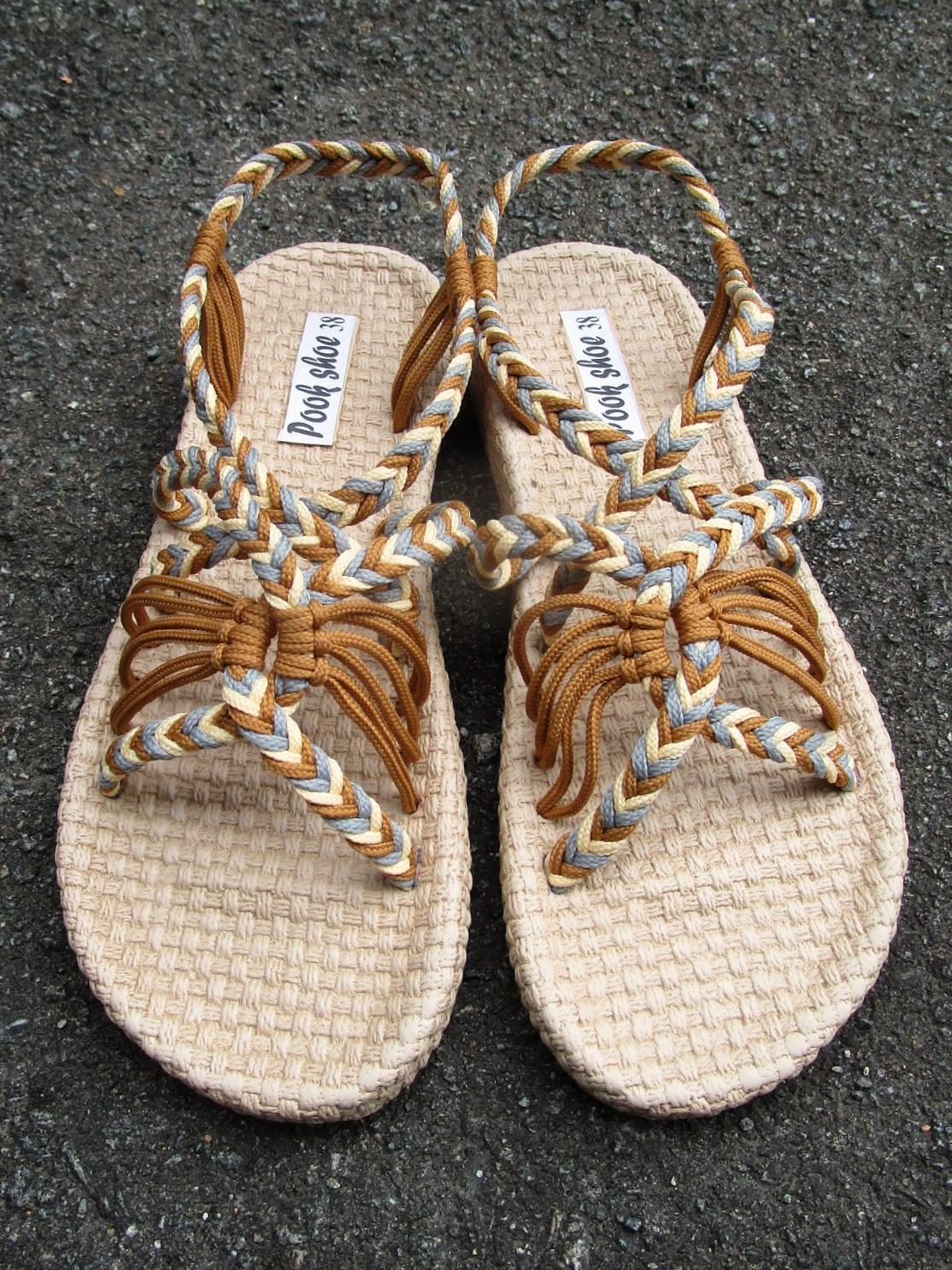 画像: 【２４ｃｍ〜２４・５ｃｍ】ソフトタイプ＊編み編み＊紐サンダル