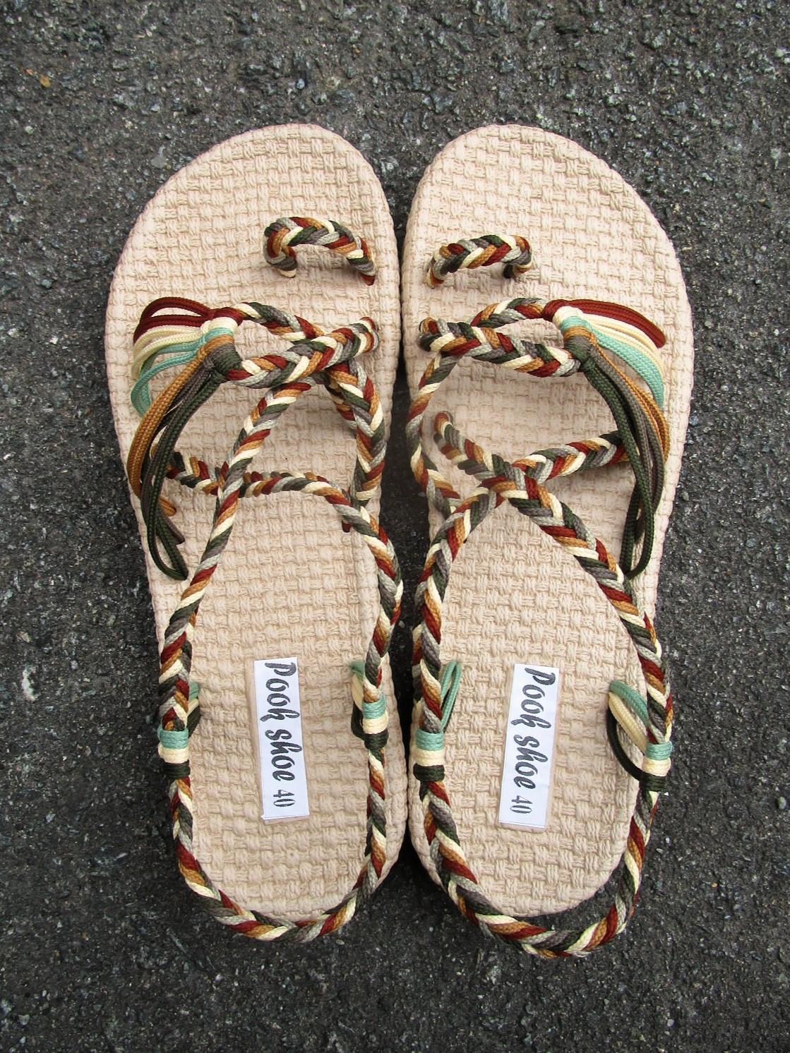 画像: 【２５・５ｃｍ〜２６ｃｍ】ソフトタイプ＊編み編み＊紐サンダル