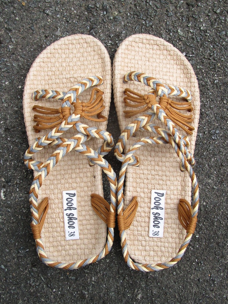 画像: 【２４ｃｍ〜２４・５ｃｍ】ソフトタイプ＊編み編み＊紐サンダル