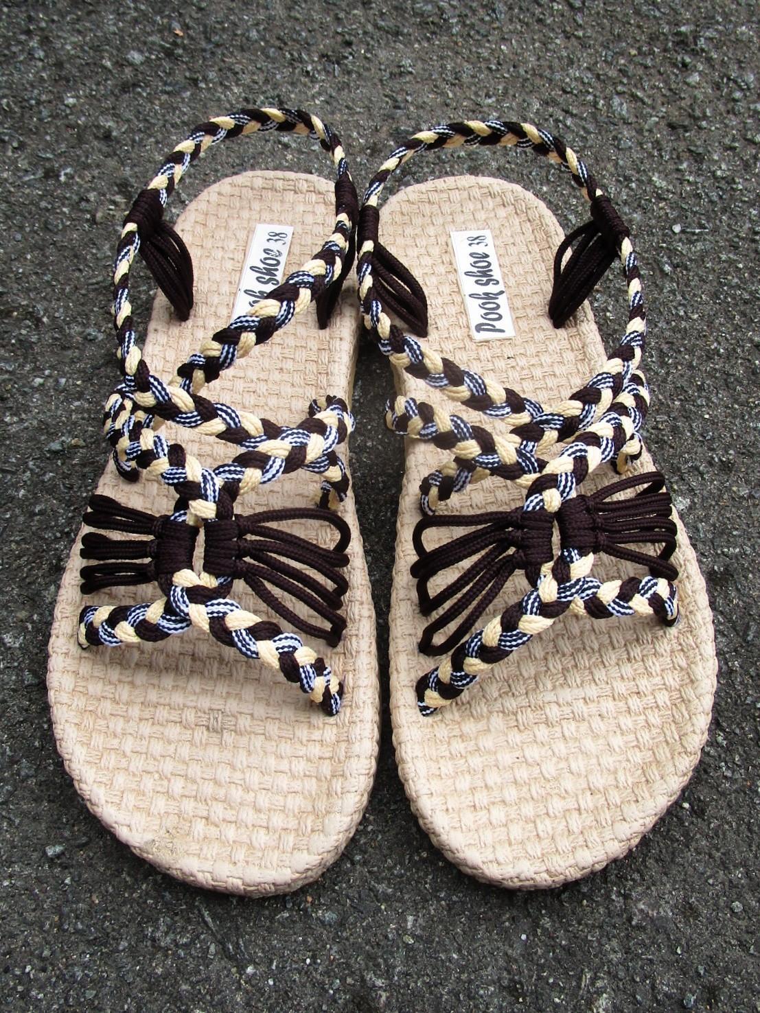 画像: 【２４ｃｍ〜２４・５ｃｍ】ソフトタイプ＊編み編み＊紐サンダル