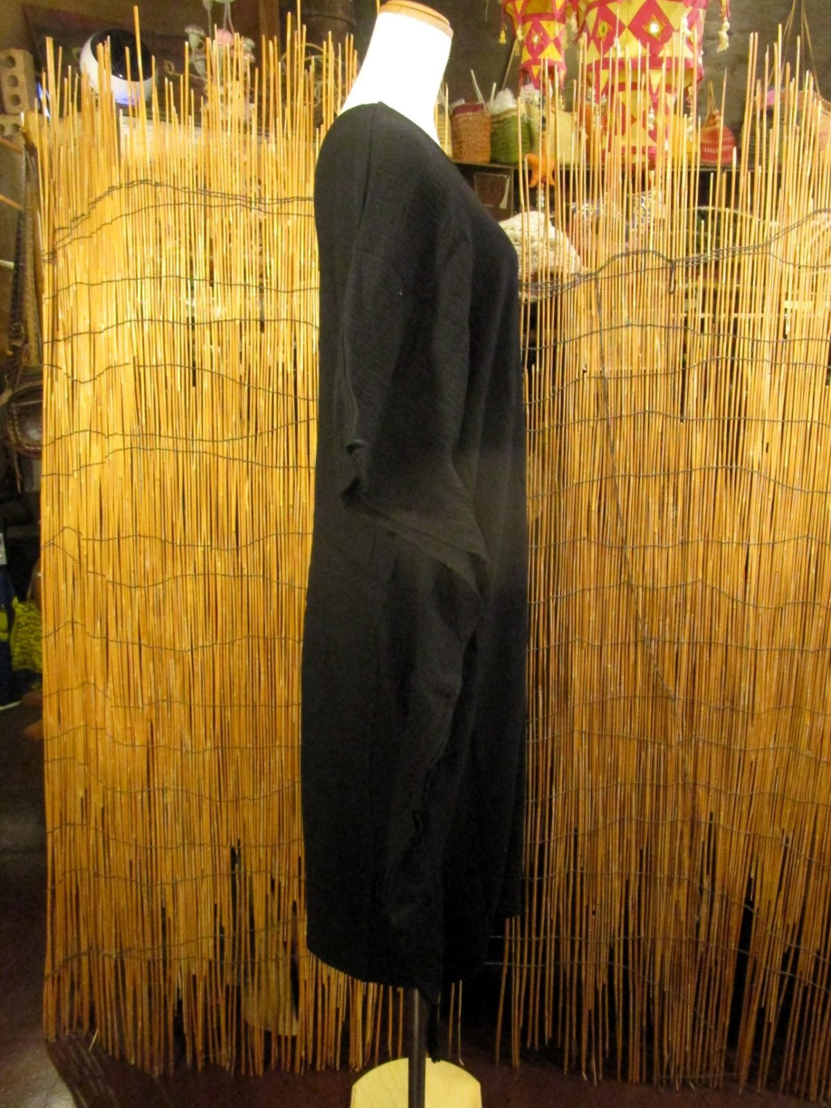 画像2: 無地＊コットン素材＊ミドル丈＊ポンチョ風＊ワンピース