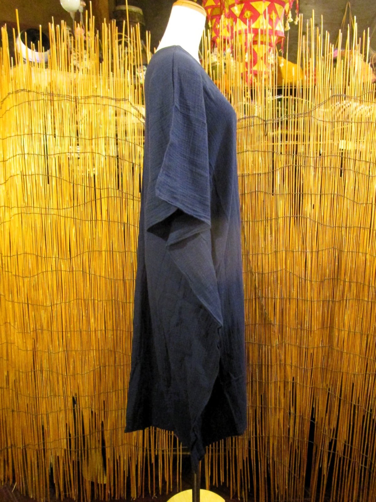 画像2: 無地＊コットン素材＊ミドル丈＊ポンチョ風＊ワンピース