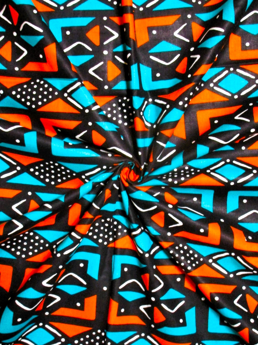 画像: アフリカンプリント生地 パーニュ