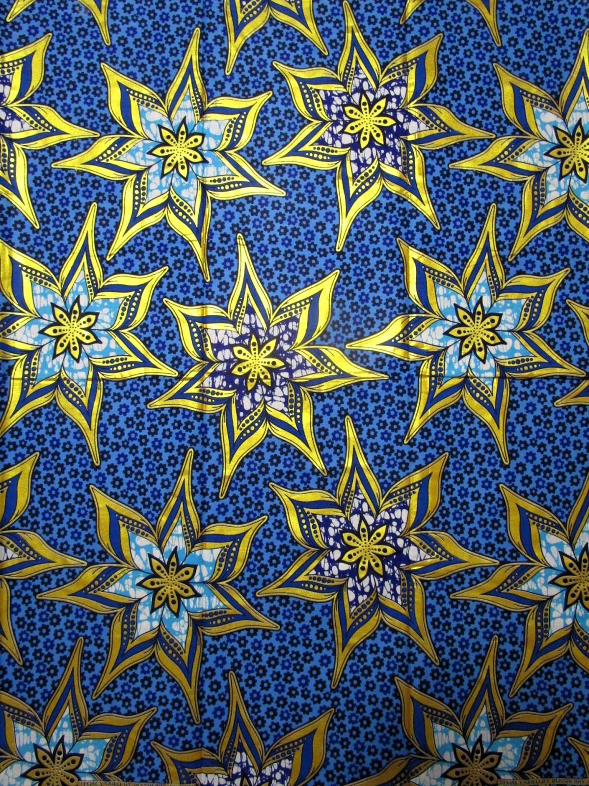 画像1: アフリカンプリント生地 パーニュ