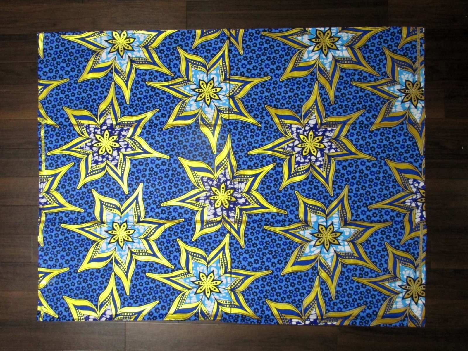 画像: アフリカンプリント生地 パーニュ