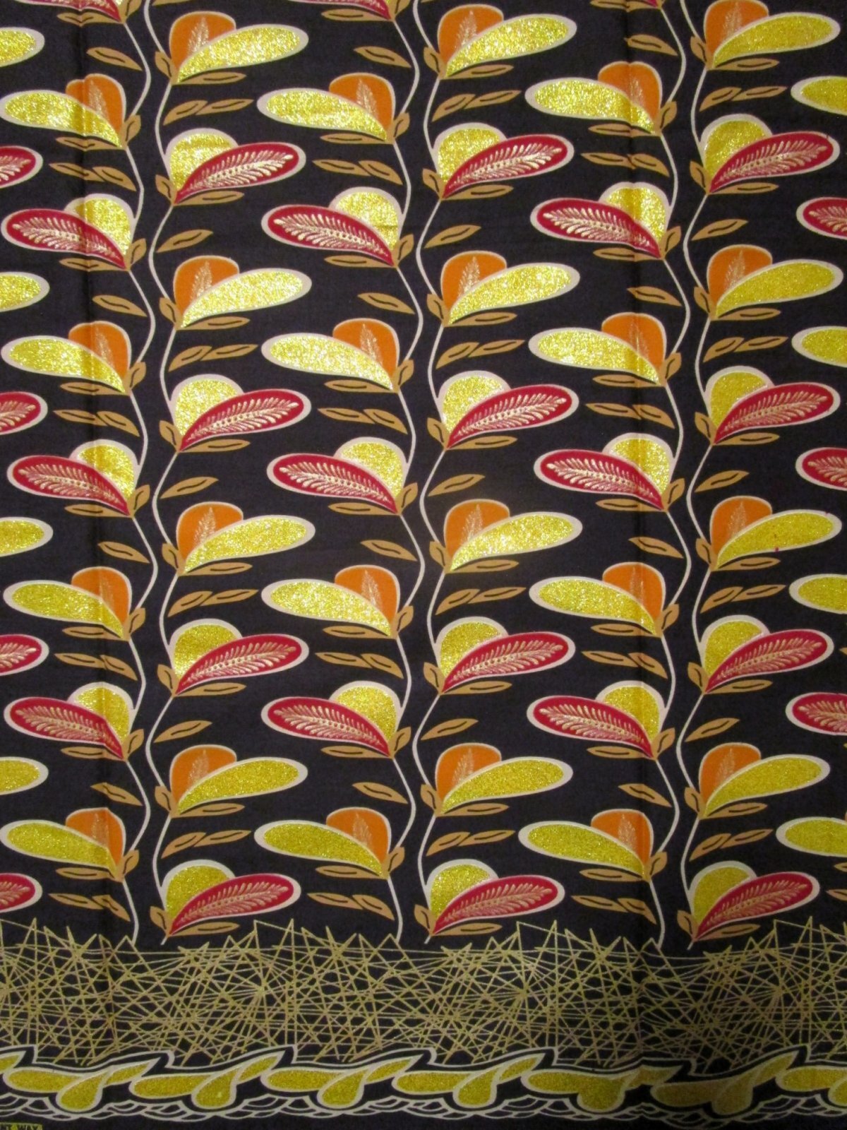 画像: アフリカンプリント生地 パーニュ