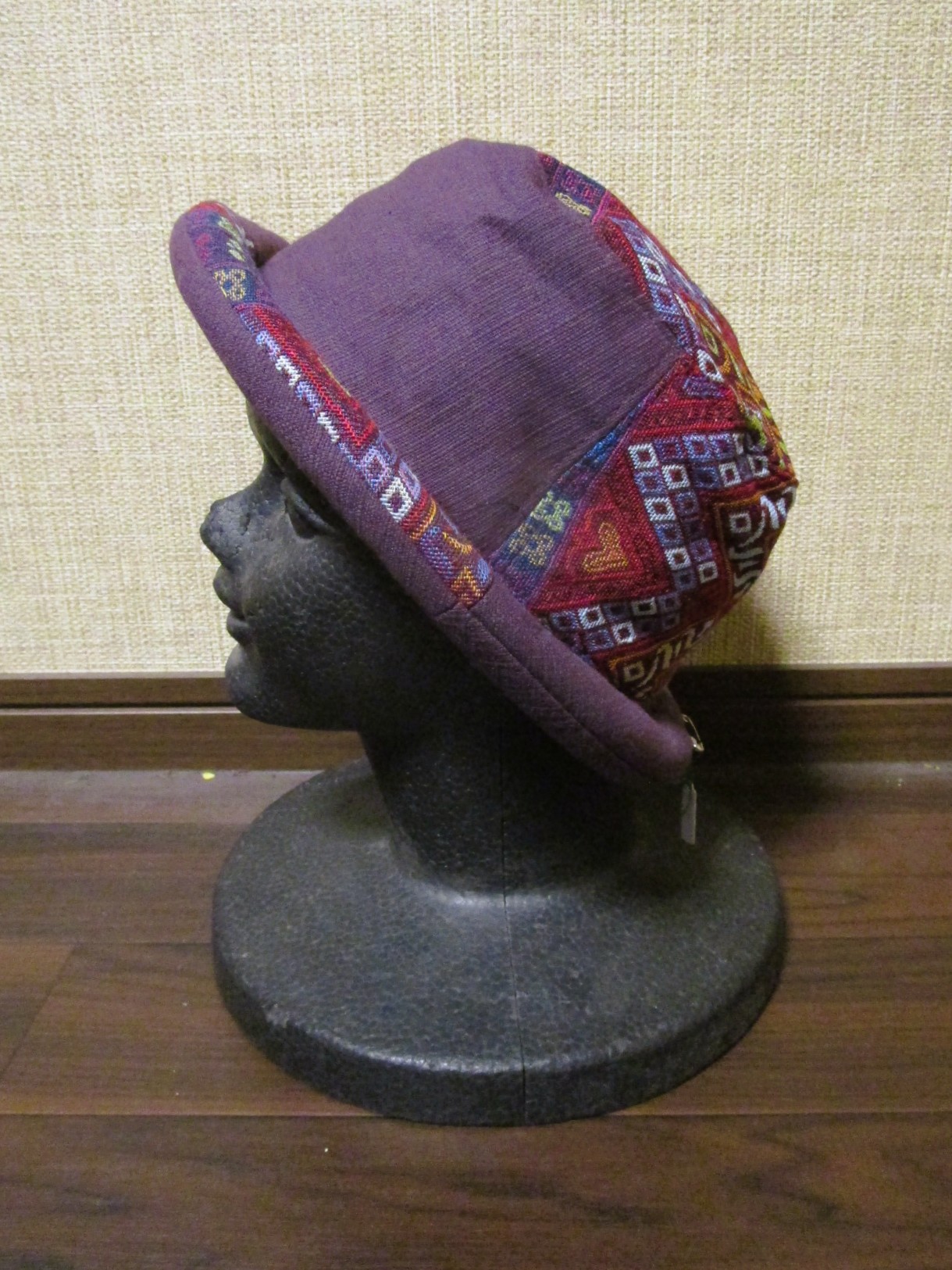 画像2: 織り柄＊コットン素材＊ロールブリム＊ハット帽子