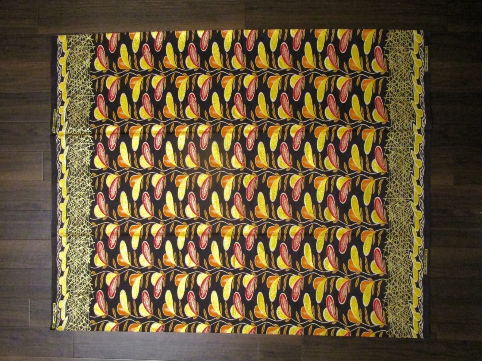 画像: アフリカンプリント生地 パーニュ