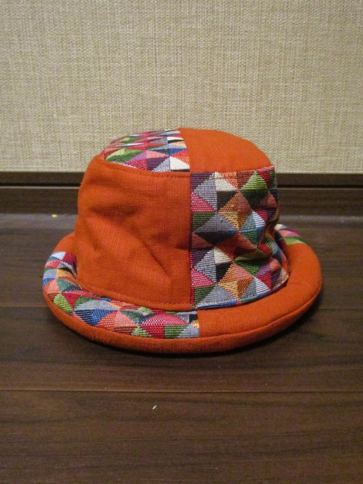 画像: 織り柄＊コットン素材＊ロールブリム＊ハット帽子