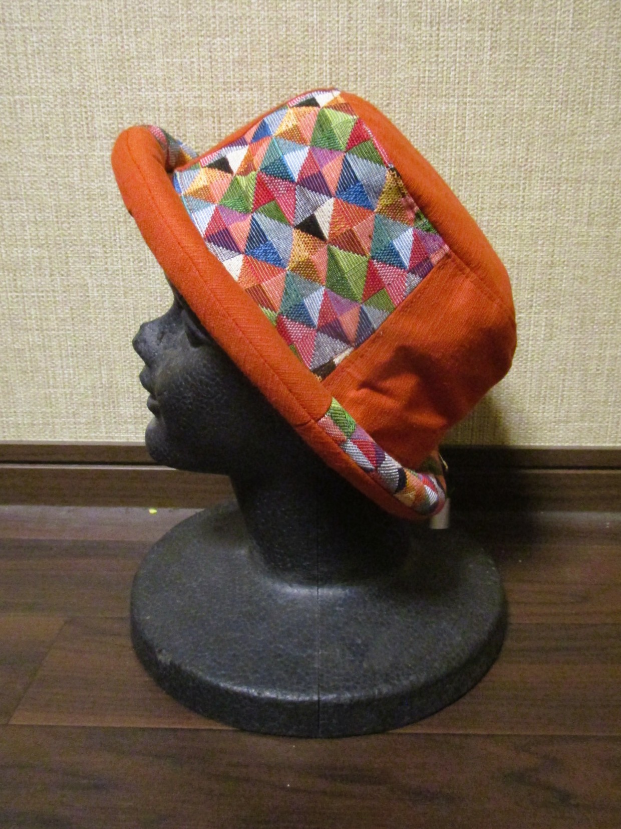 画像2: 織り柄＊コットン素材＊ロールブリム＊ハット帽子