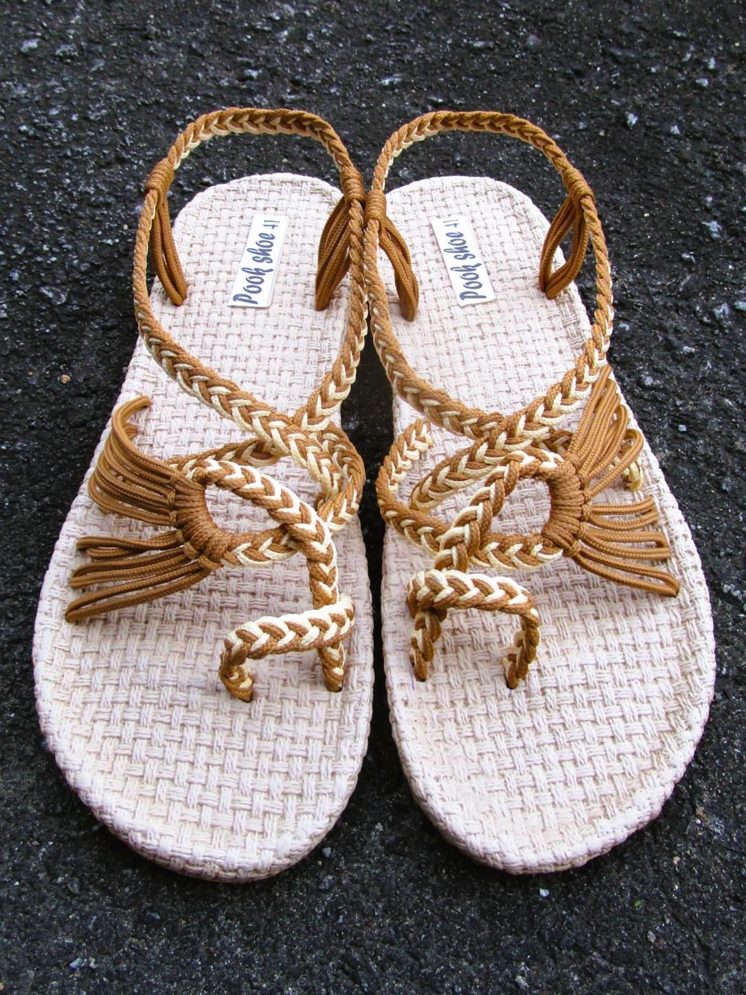 画像: 【２５・５ｃｍ〜２６ｃｍ】ソフトタイプ＊編み編み＊紐サンダル