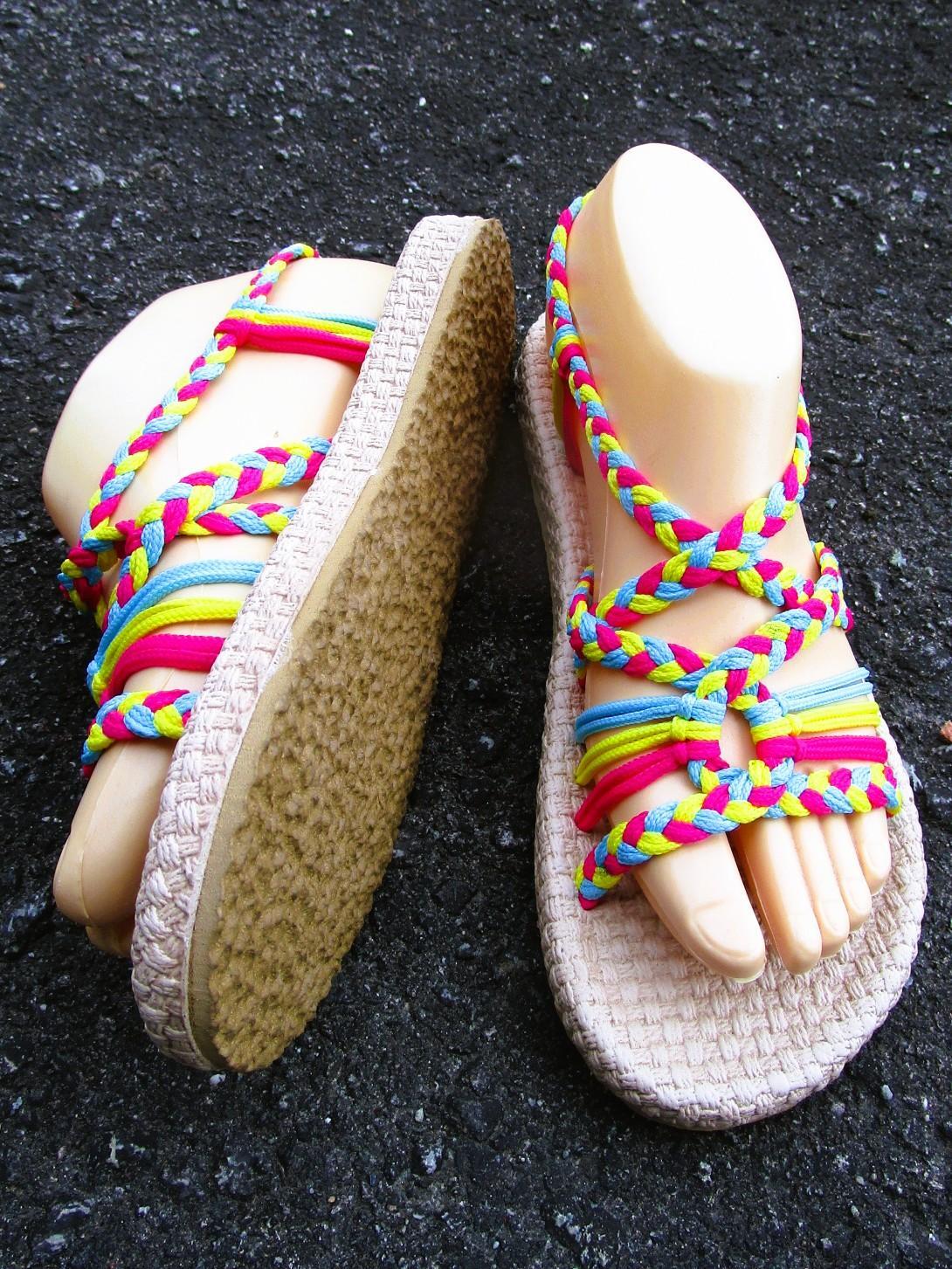 画像4: 【２４ｃｍ〜２４・５ｃｍ】ソフトタイプ＊編み編み＊紐サンダル