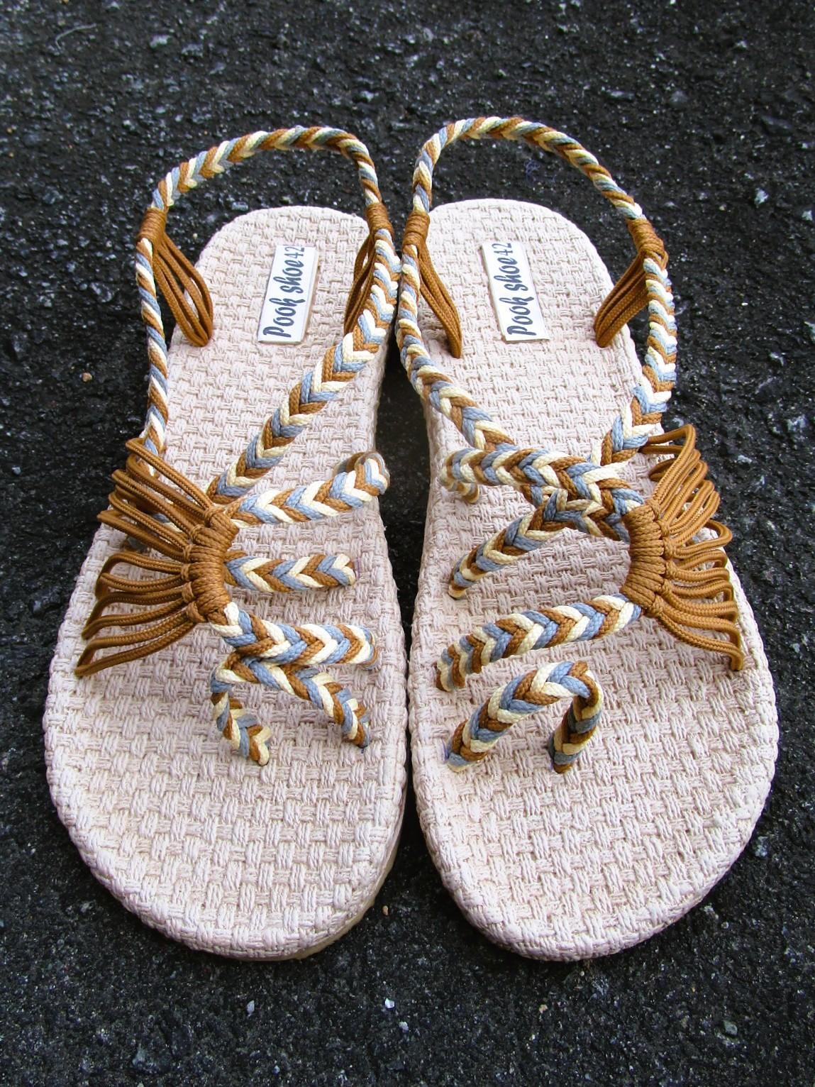 画像: 【２６ｃｍ〜２６・５ｃｍ】ソフトタイプ＊編み編み＊紐サンダル
