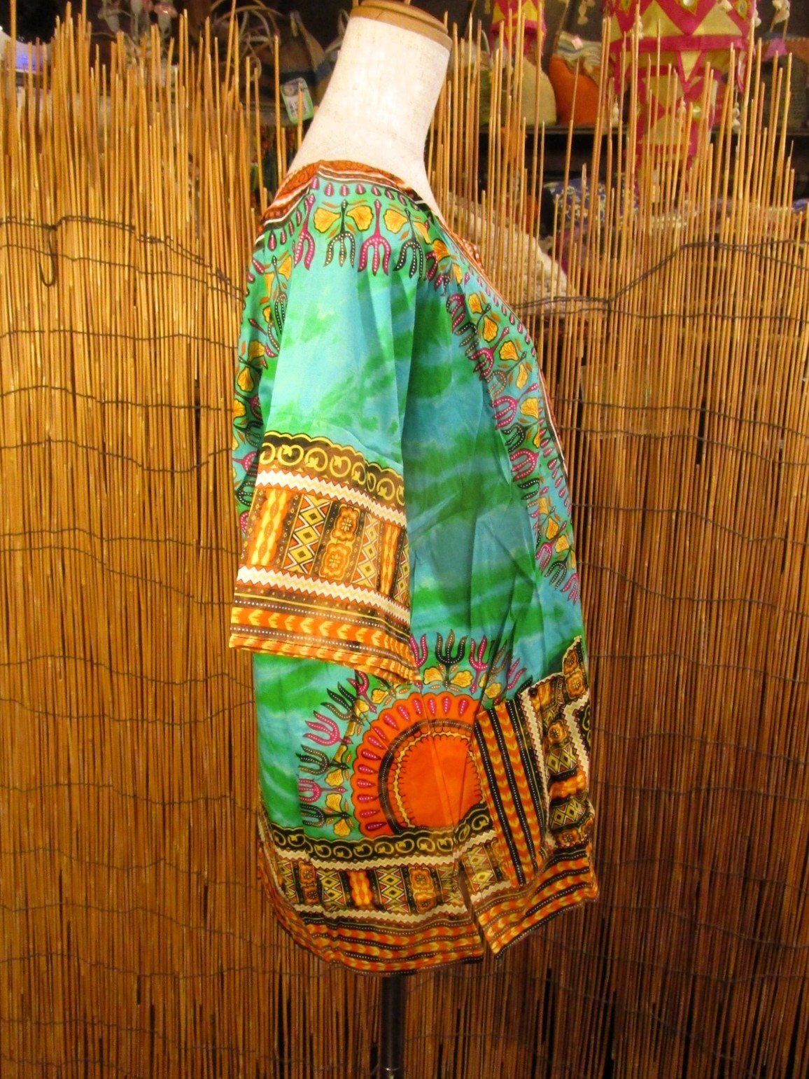 画像3: タイダイ染め＊アフリカンプリント＊ダシキ＊ＤＡＳＨＩＫＩ＊Ｍ