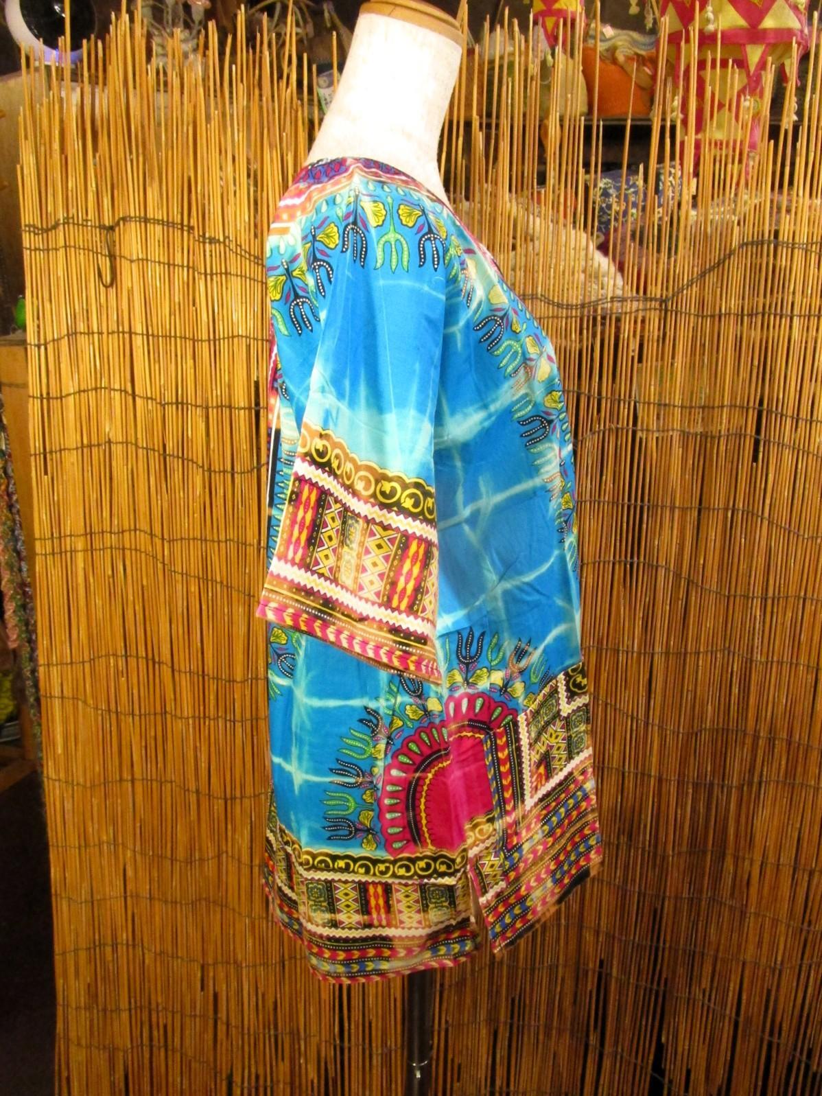 画像3: タイダイ染め＊アフリカンプリント＊ダシキ＊ＤＡＳＨＩＫＩ＊Ｍ