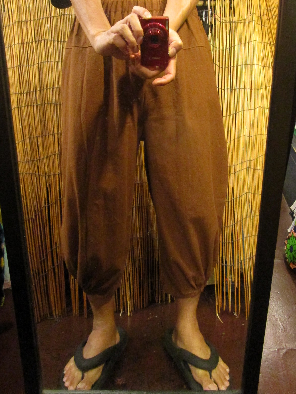 画像: 無地＊コットン素材＊半端丈＊クロップドパンツ