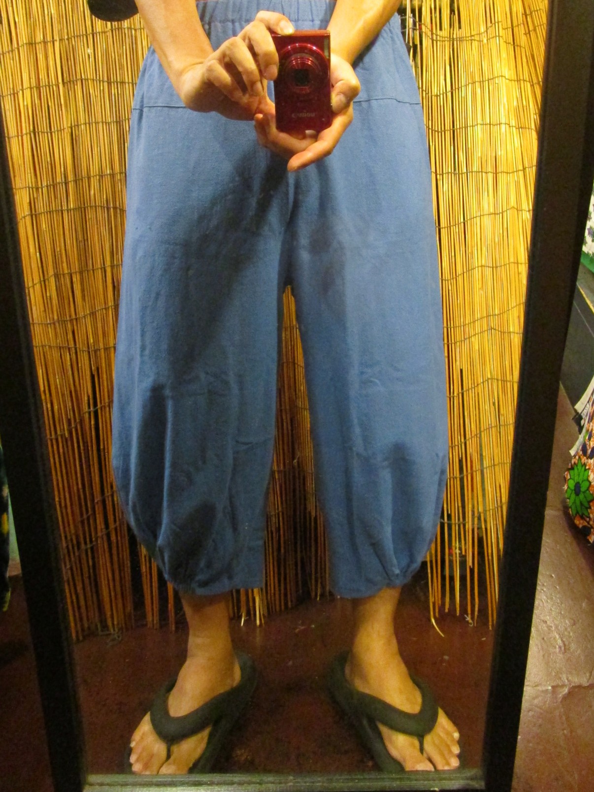 画像: 無地＊コットン素材＊半端丈＊クロップドパンツ