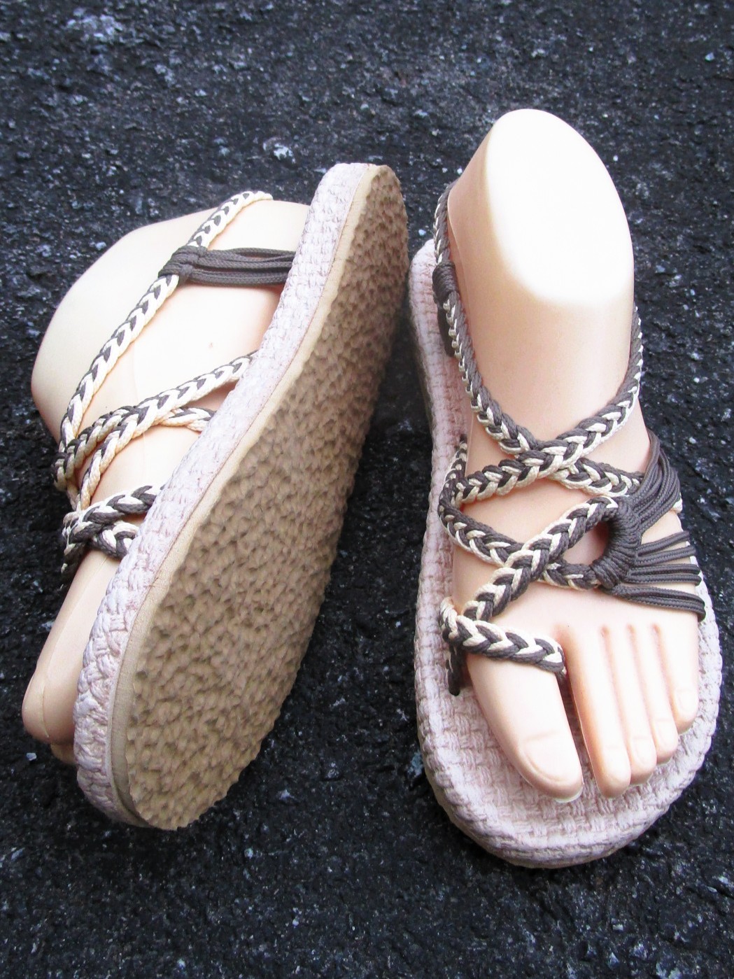 画像4: 【２３ｃｍ〜２３・５ｃｍ】ソフトタイプ＊編み編み＊紐サンダル