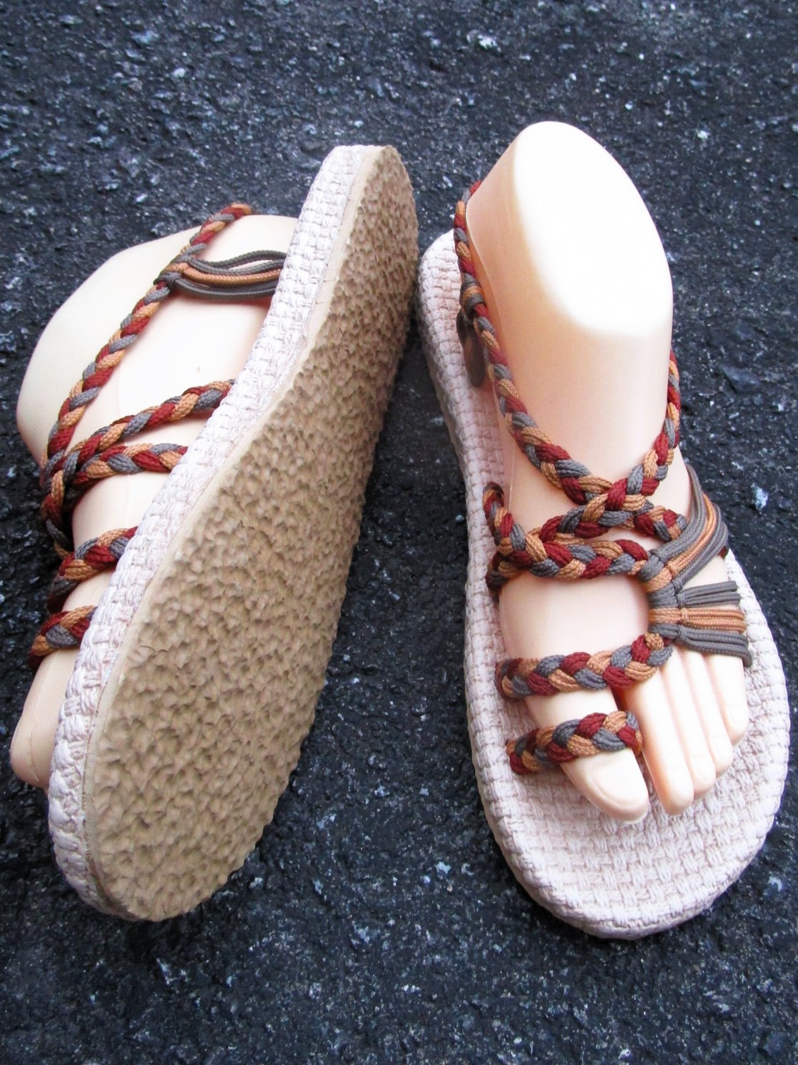 画像4: 【２５・５ｃｍ〜２６ｃｍ】ソフトタイプ＊編み編み＊紐サンダル