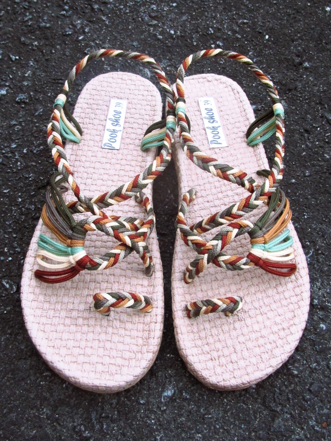 画像: 【２４・５ｃｍ〜２５ｃｍ】ソフトタイプ＊編み編み＊紐サンダル