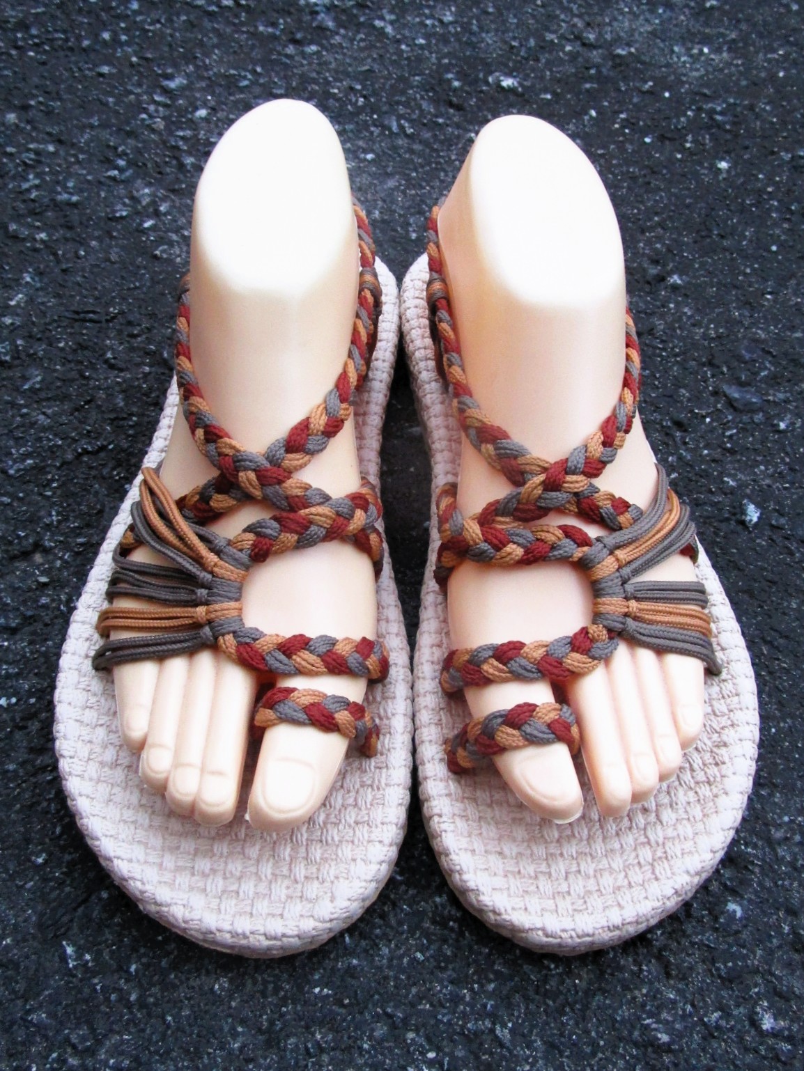 画像2: 【２５・５ｃｍ〜２６ｃｍ】ソフトタイプ＊編み編み＊紐サンダル