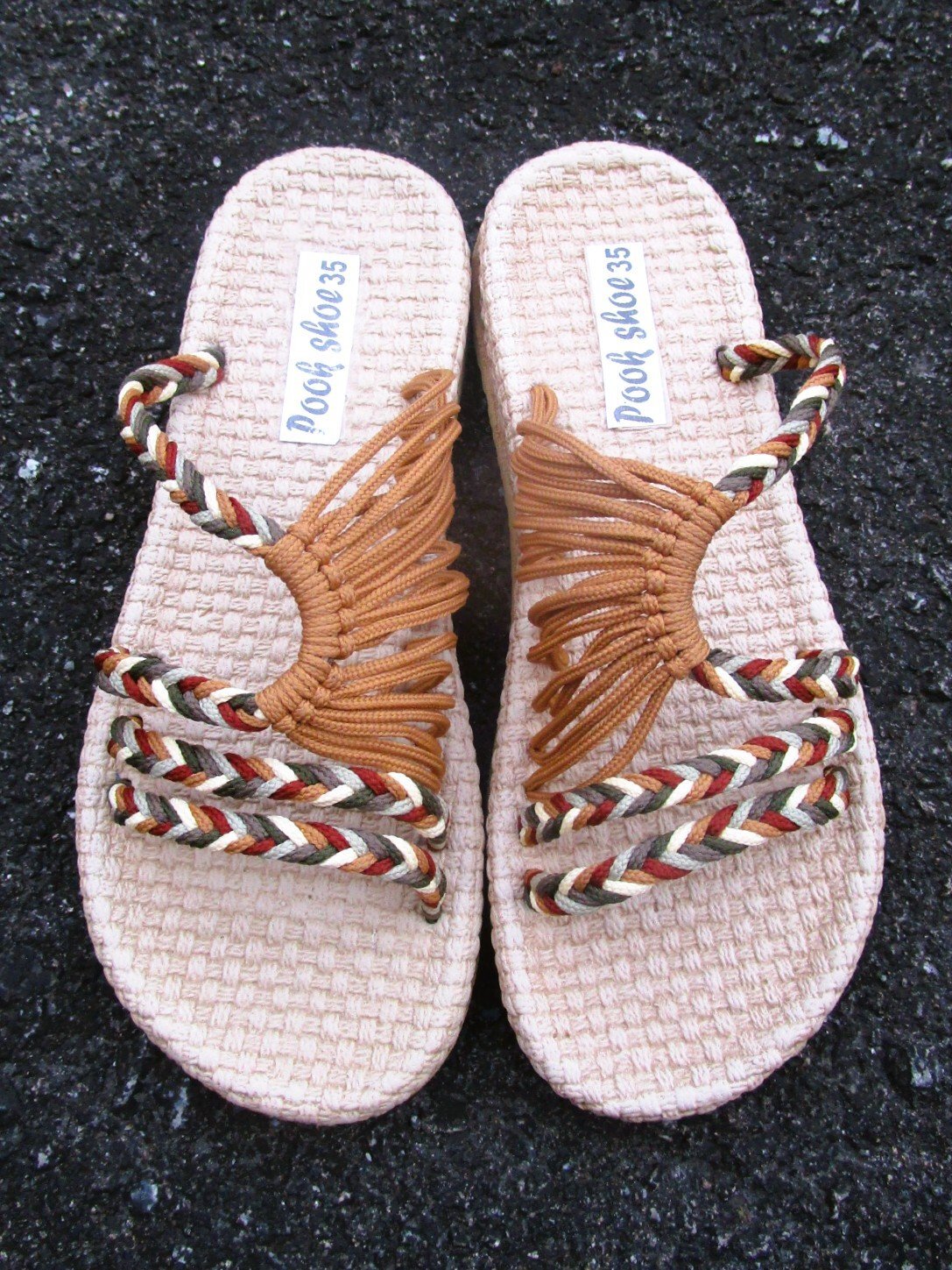 画像: 【２２・５ｃｍ〜２３ｃｍ】ソフトタイプ＊編み編み＊紐サンダル