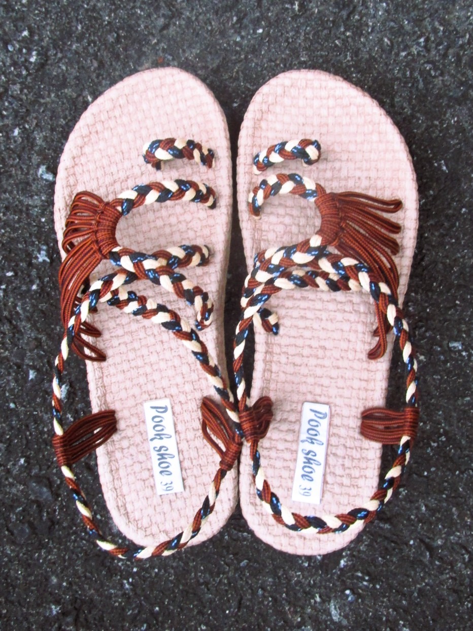 画像: 【２４・５ｃｍ〜２５ｃｍ】ソフトタイプ＊編み編み＊紐サンダル