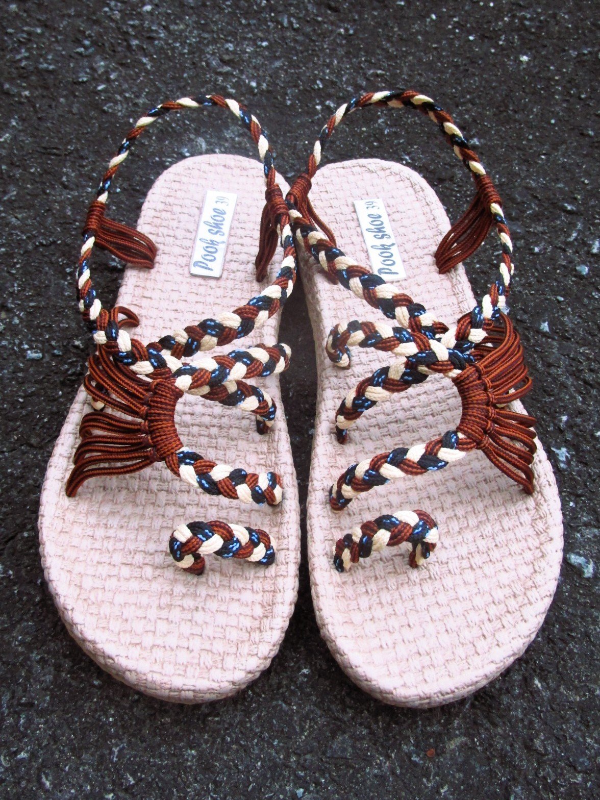 画像: 【２４・５ｃｍ〜２５ｃｍ】ソフトタイプ＊編み編み＊紐サンダル