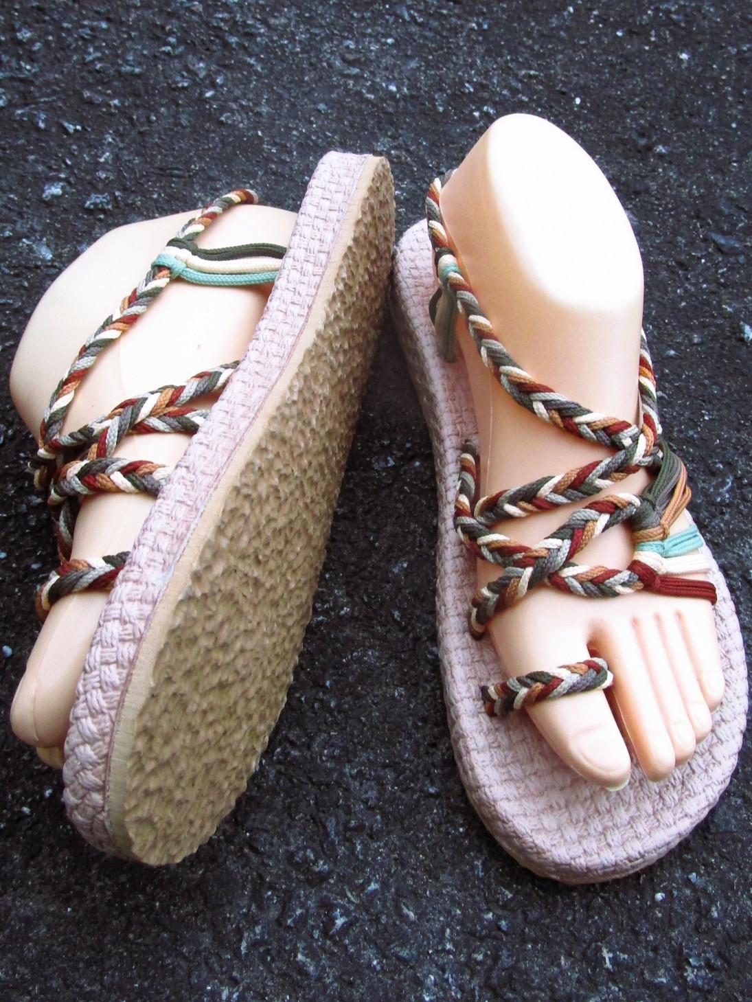 画像4: 【２４・５ｃｍ〜２５ｃｍ】ソフトタイプ＊編み編み＊紐サンダル