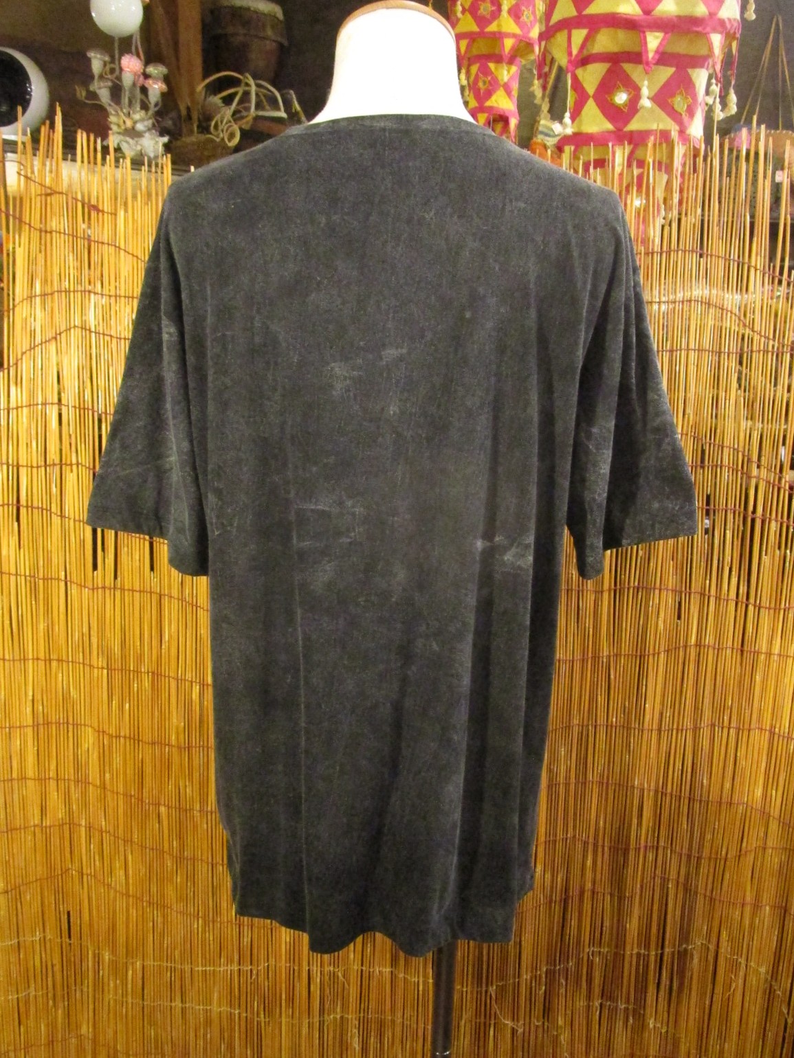 画像4: ストーンウォッシュ加工＊コットン素材＊タイガー＊ハンドペイント＊半袖Ｔシャツ＊ＸＬ