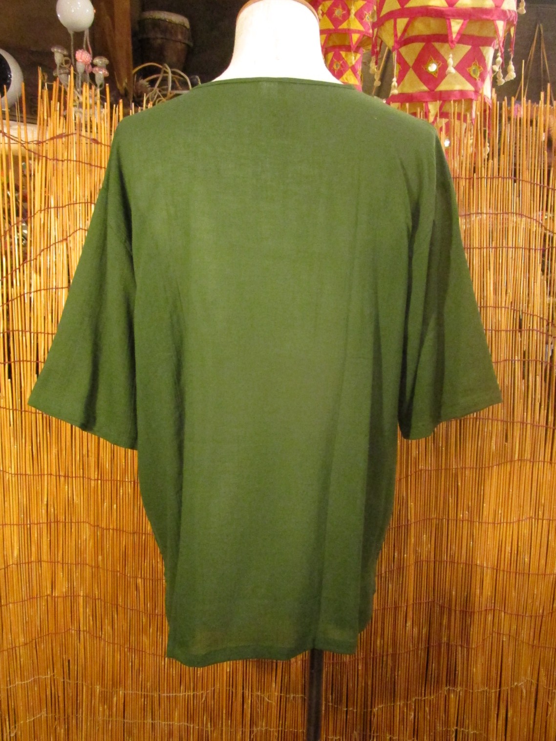 画像4: 無地＊薄手＊コットン素材＊半袖＊プルオーバー＊２ＸＬ