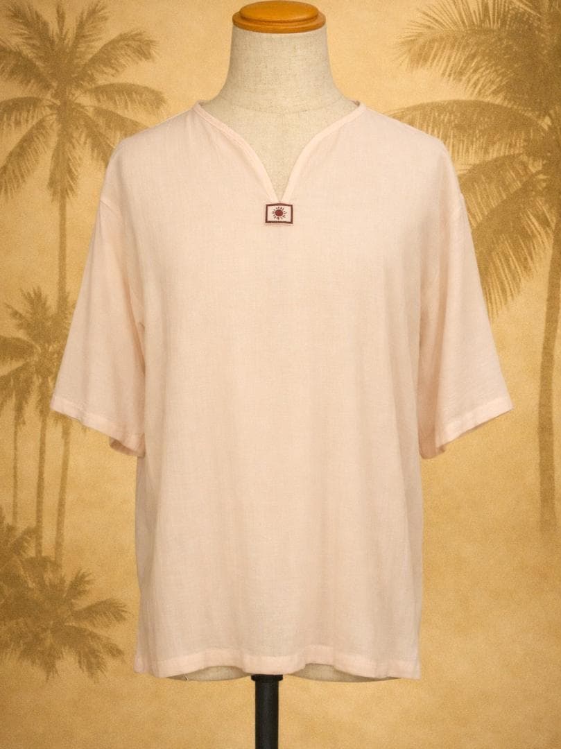 画像1: 無地＊薄手＊コットン素材＊半袖＊プルオーバー＊２ＸＬ