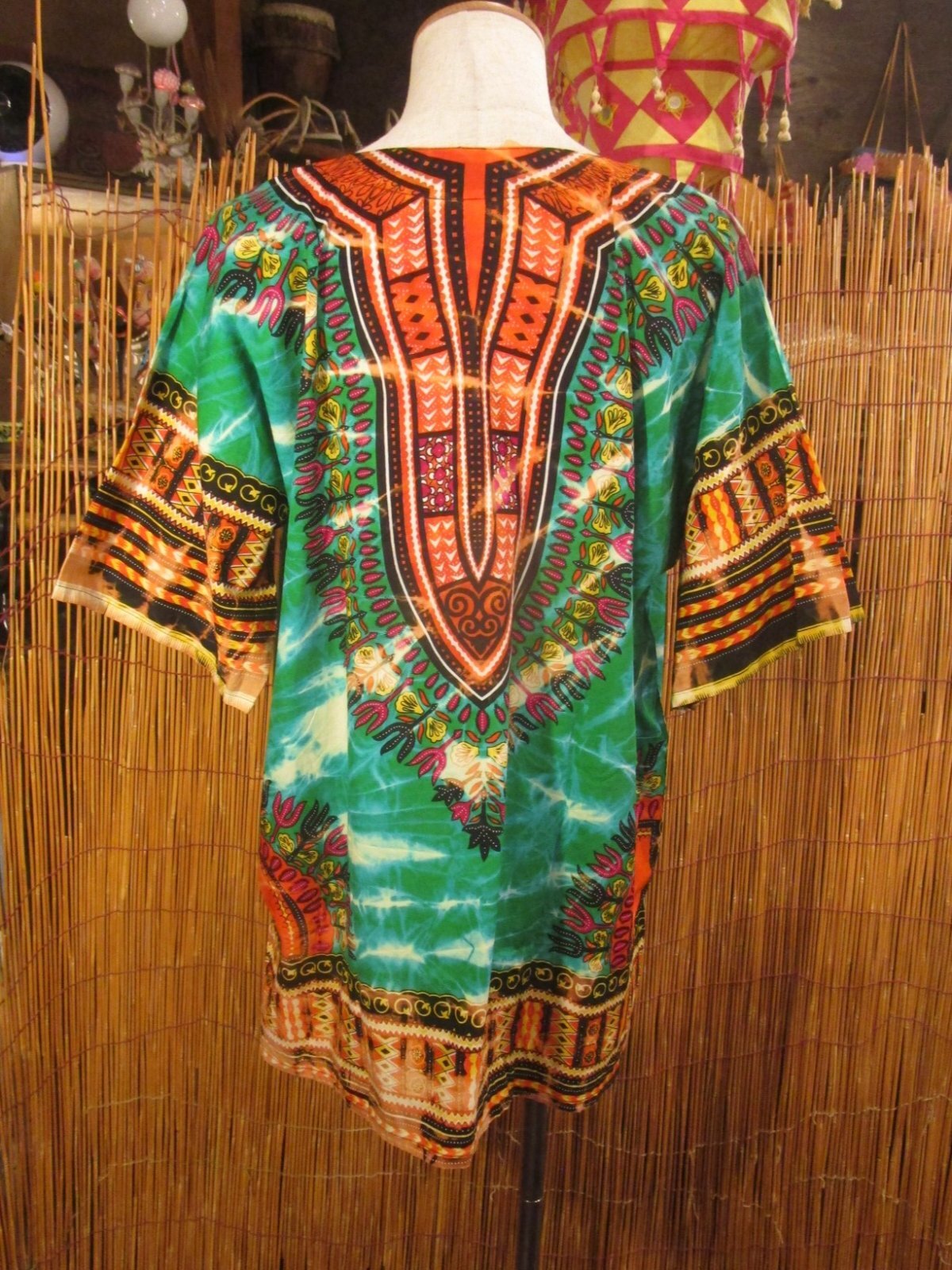 画像5: タイダイ染め＊アフリカンプリント＊ダシキ＊ＤＡＳＨＩＫＩ＊ＸＬ