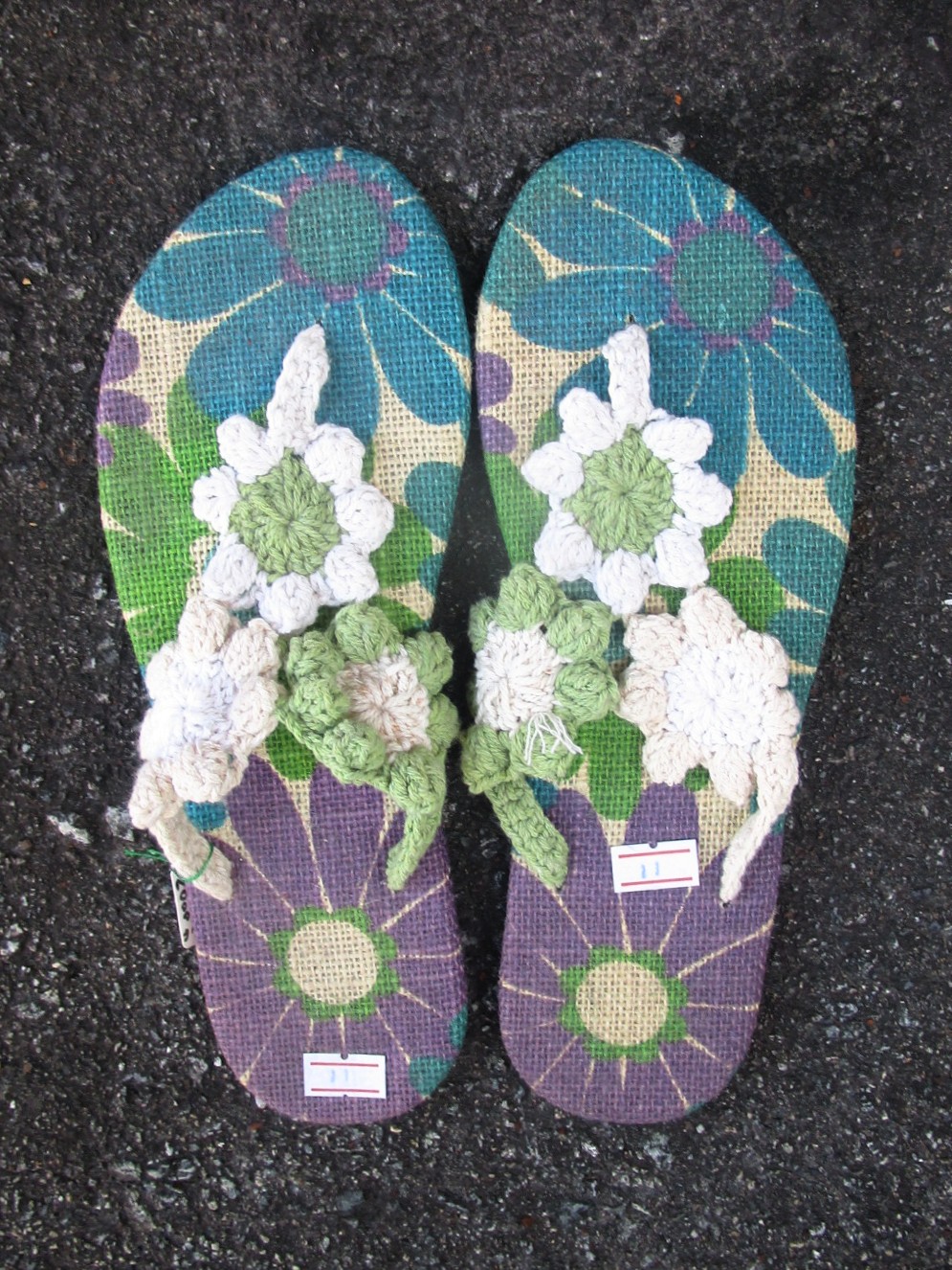 画像: 【２４ｃｍ〜２４・５ｃｍ】ソフトタイプ＊お花＊編み編み＊ビーチサンダル