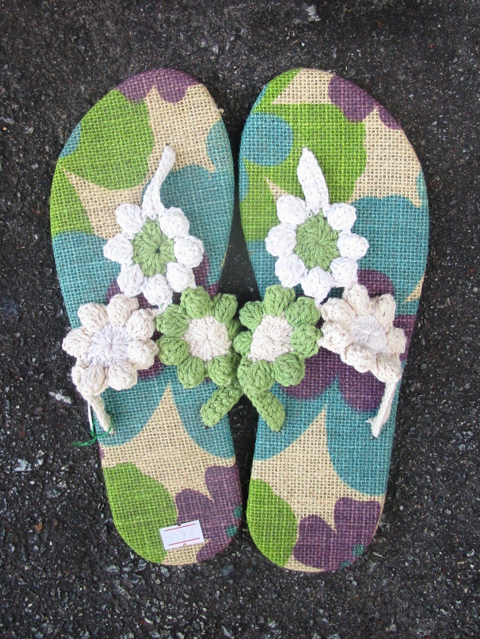 画像: 【２４・５ｃｍ〜２５ｃｍ】ソフトタイプ＊お花＊編み編み＊ビーチサンダル