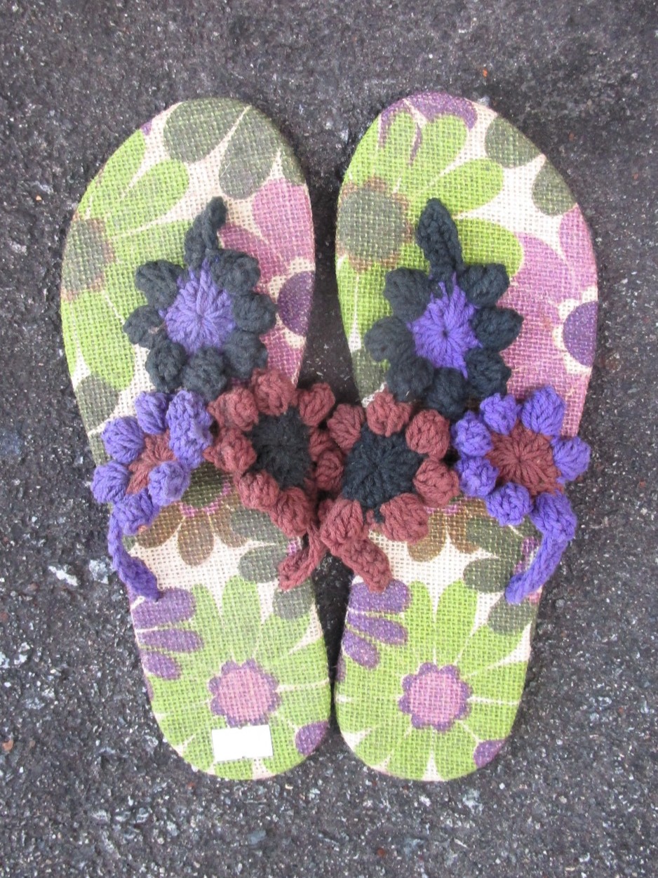 画像: 【２４・５ｃｍ〜２５ｃｍ】ソフトタイプ＊お花＊編み編み＊ビーチサンダル