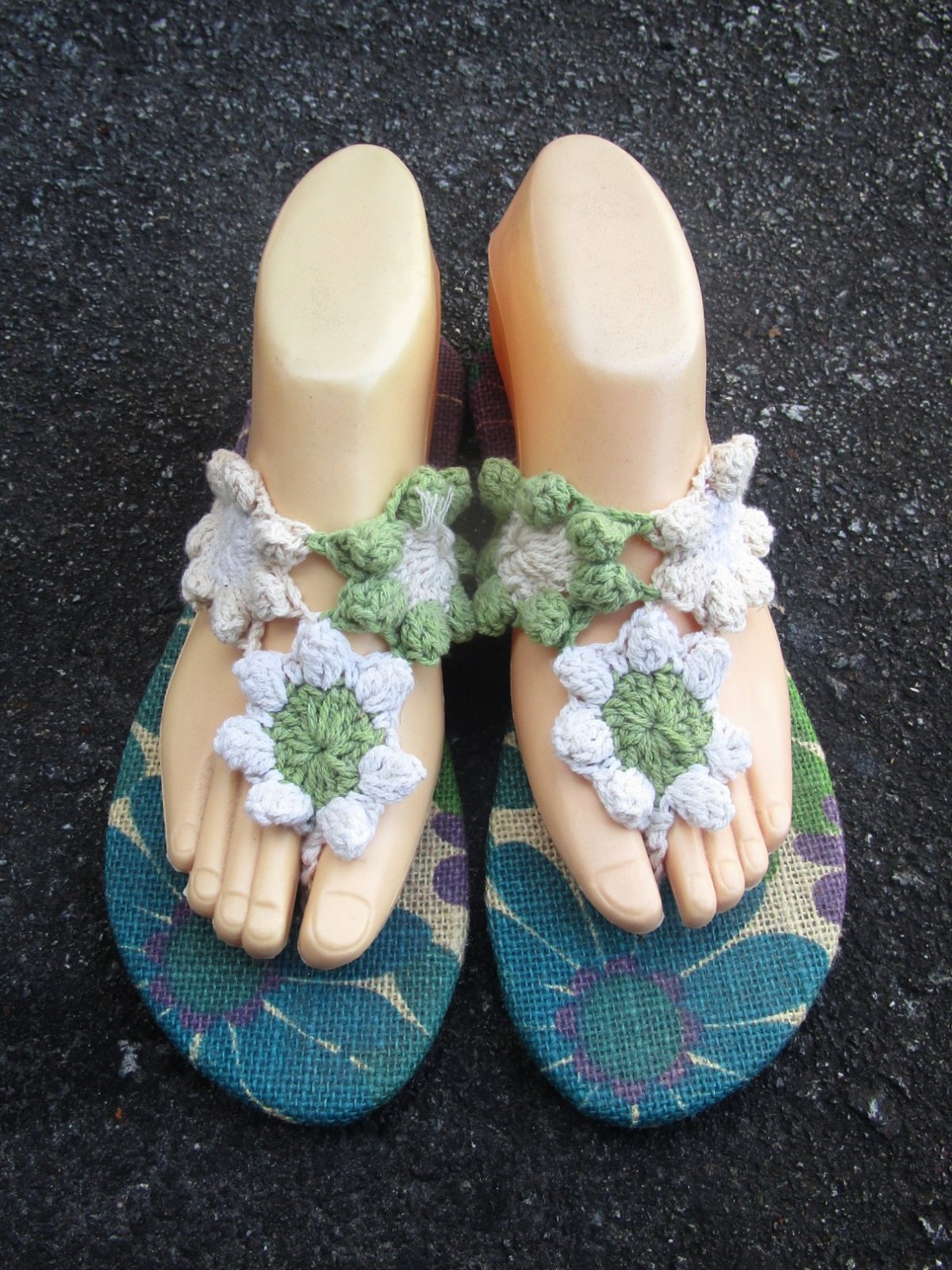 画像2: 【２４ｃｍ〜２４・５ｃｍ】ソフトタイプ＊お花＊編み編み＊ビーチサンダル